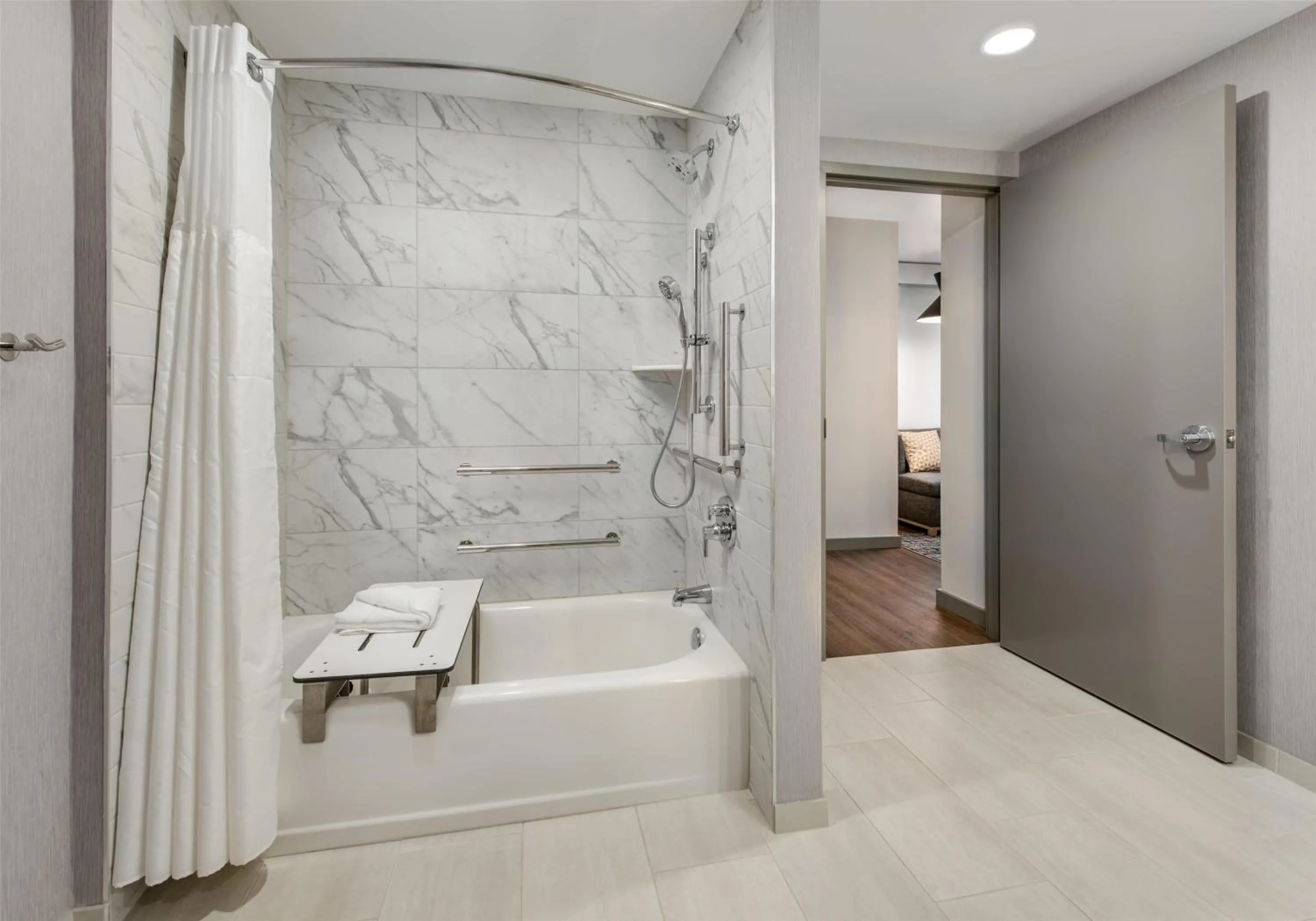 Bathroom in Hyatt Place Newark-Main Street