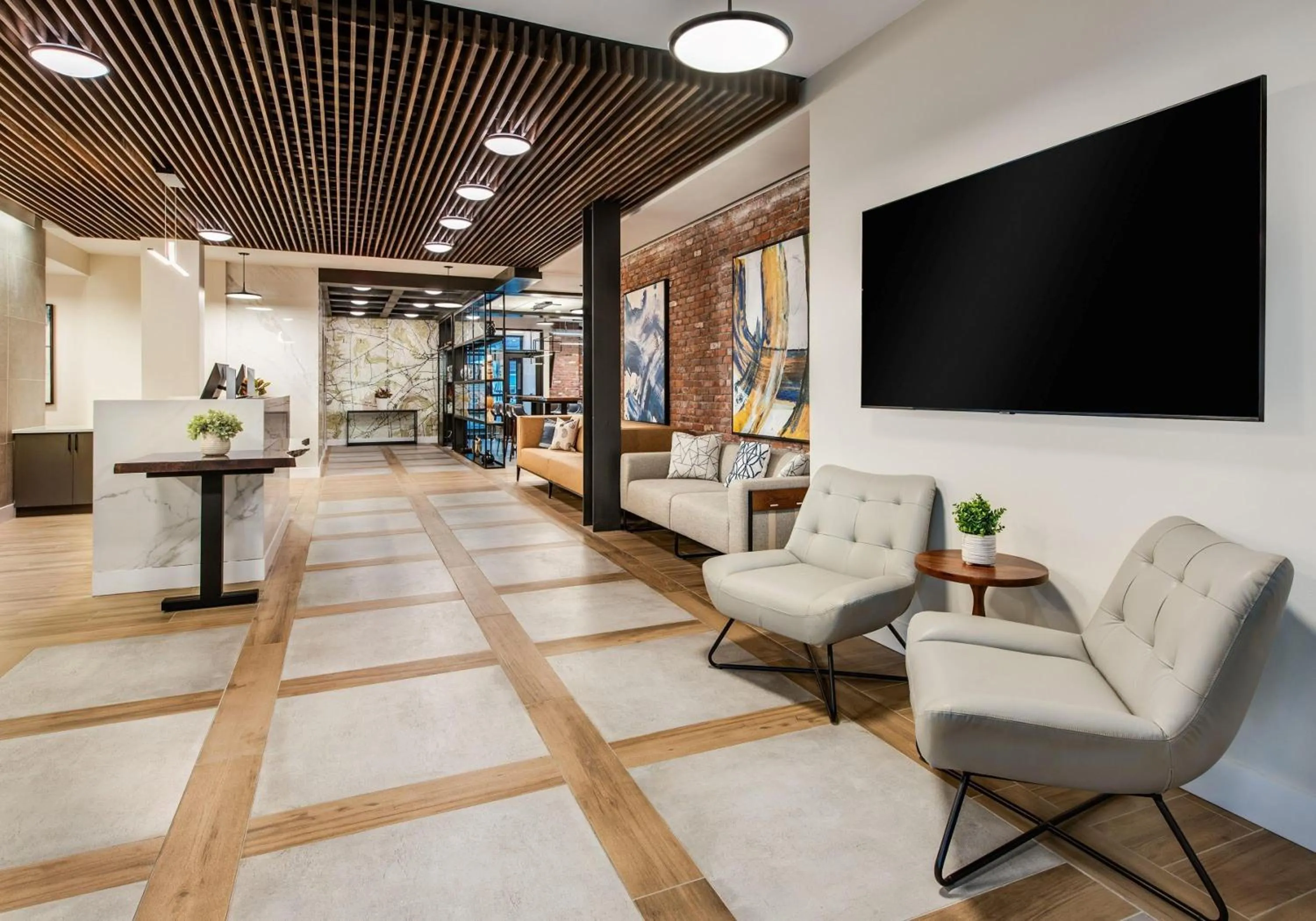 Lobby or reception in Hyatt Place Newark-Main Street