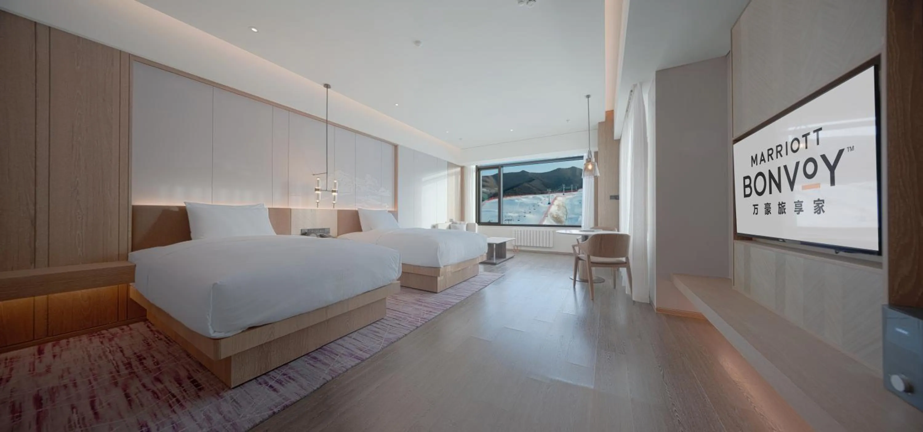 Bedroom, Bed in Courtyard by Marriott Chongli