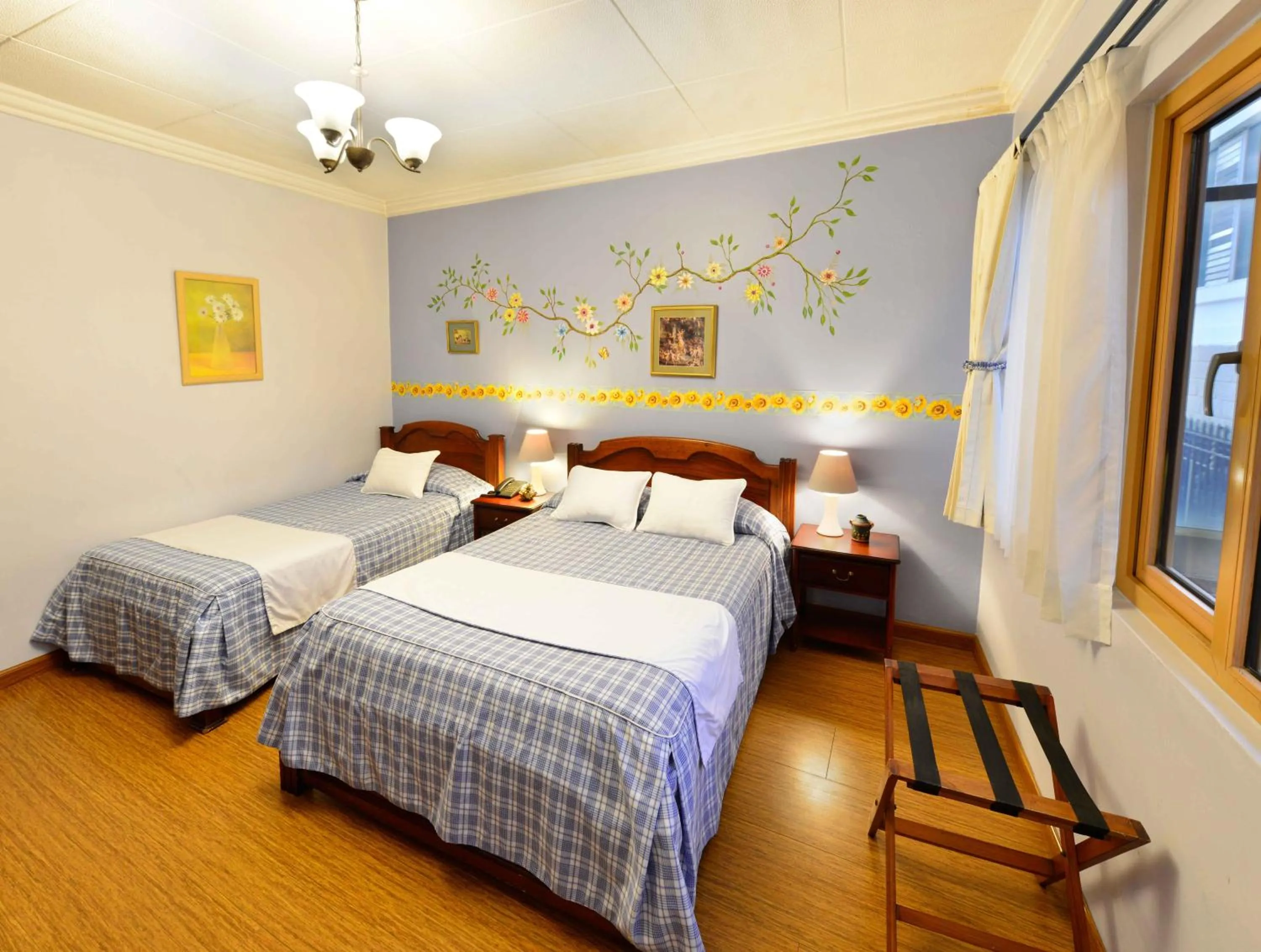 Decorative detail, Bed in Hotel Posada del Angel