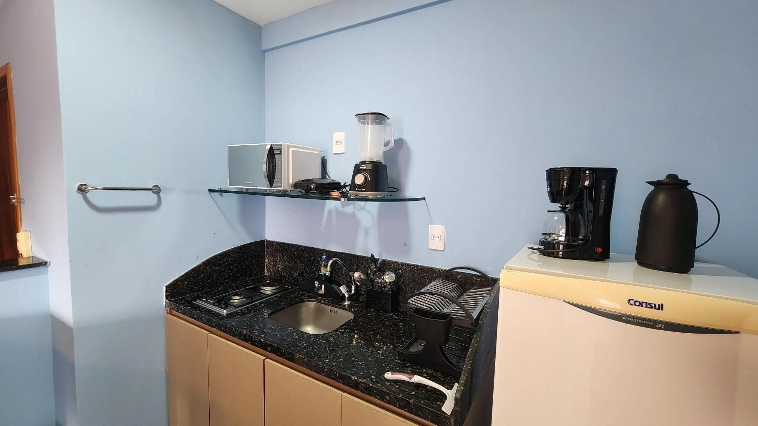 Kitchen or kitchenette in Flat no Condomínio Metrópolis - Ilha do Leite
