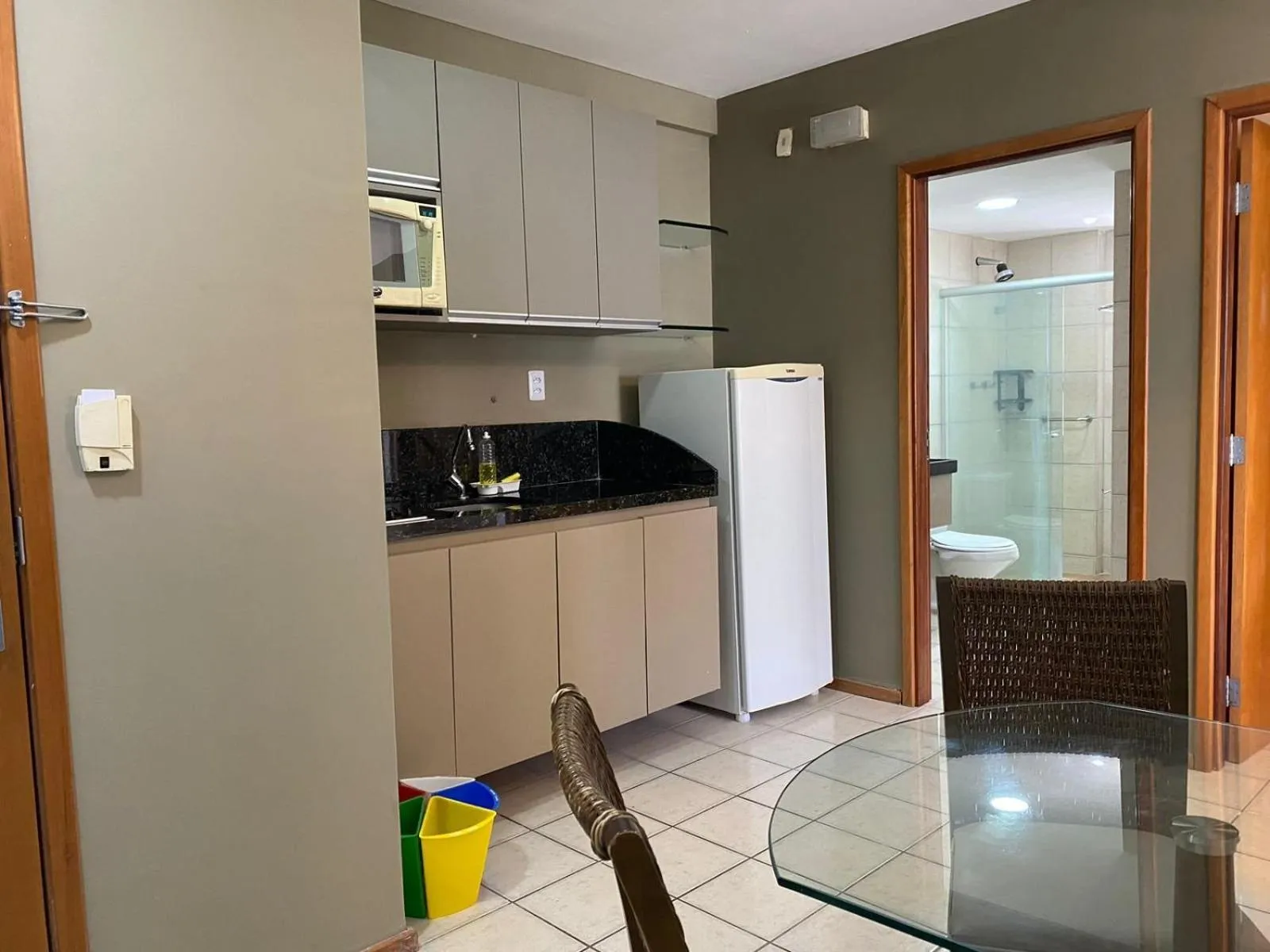 Kitchen or kitchenette in Flat no Condomínio Metrópolis - Ilha do Leite