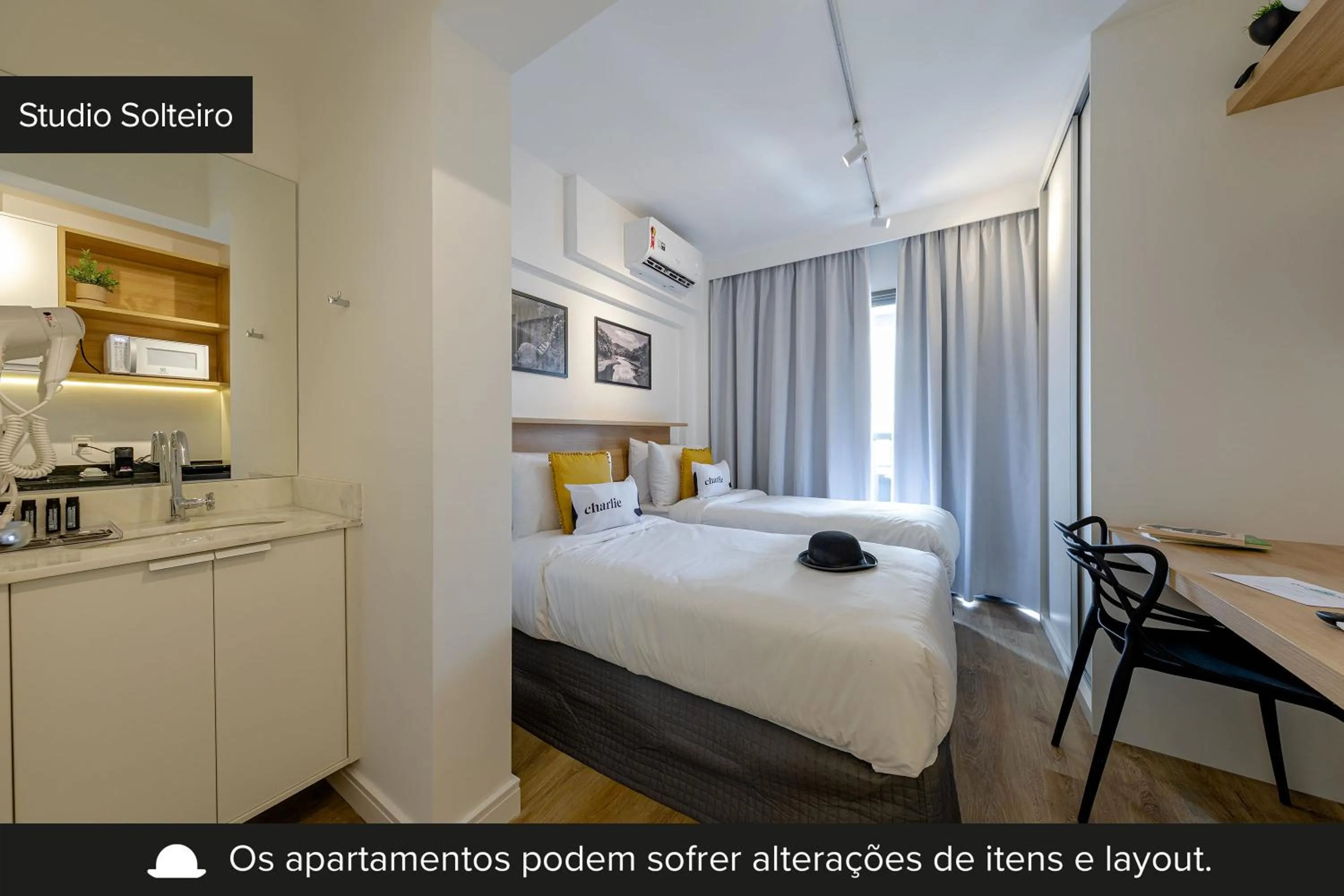 Bed in Smart Charlie Parque Augusta Mackenzie