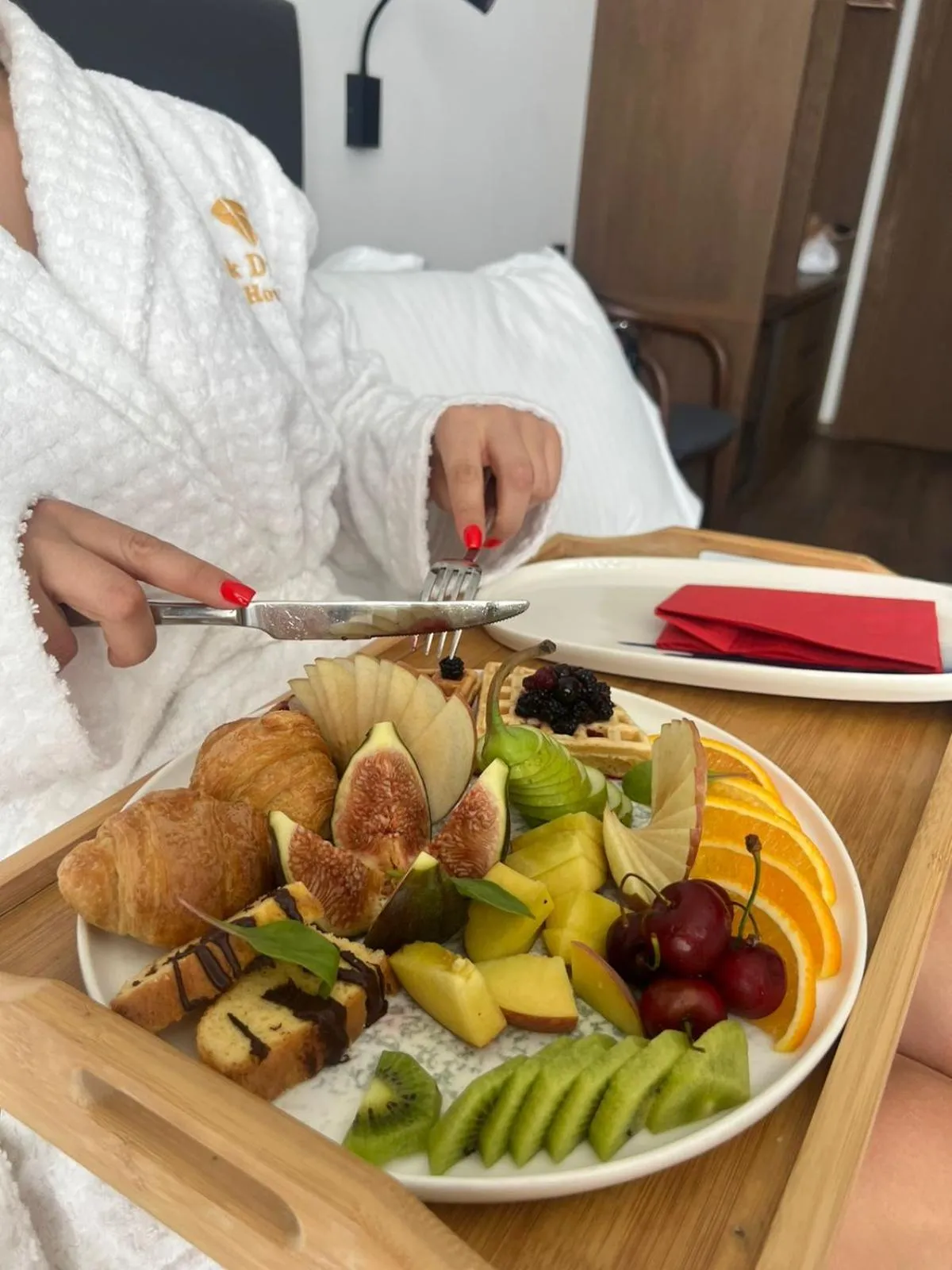 Bed in Black Diamond Hotel Dhermi