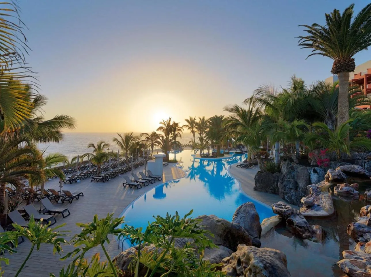 Pool view in Adrián Hoteles Roca Nivaria