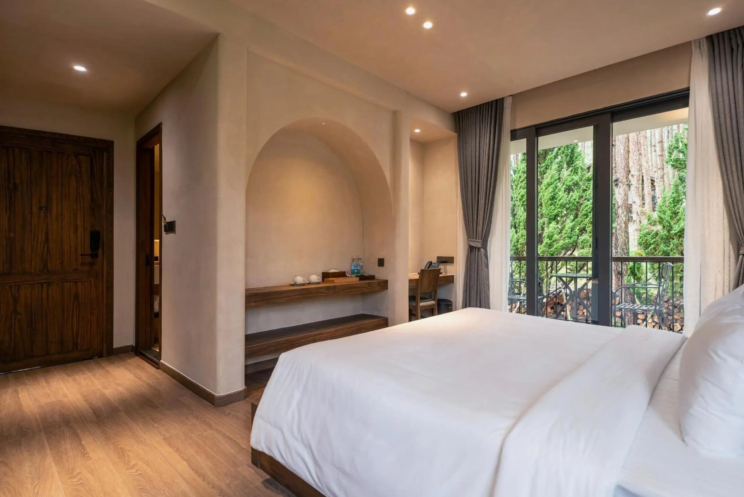 Bedroom, Bed in Mơ Stay - Forest Resort