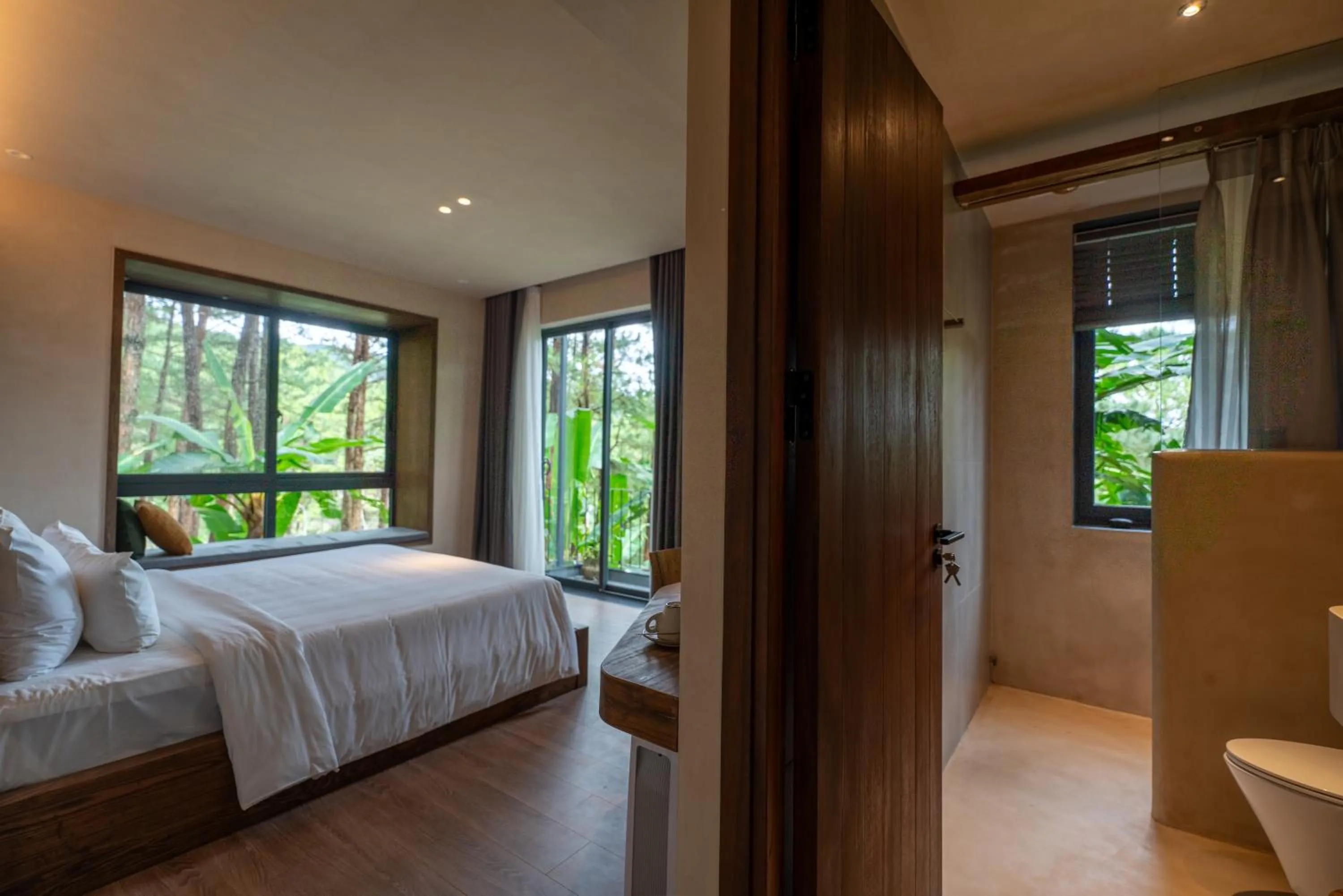 Bedroom, Bed in Mơ Stay - Forest Resort