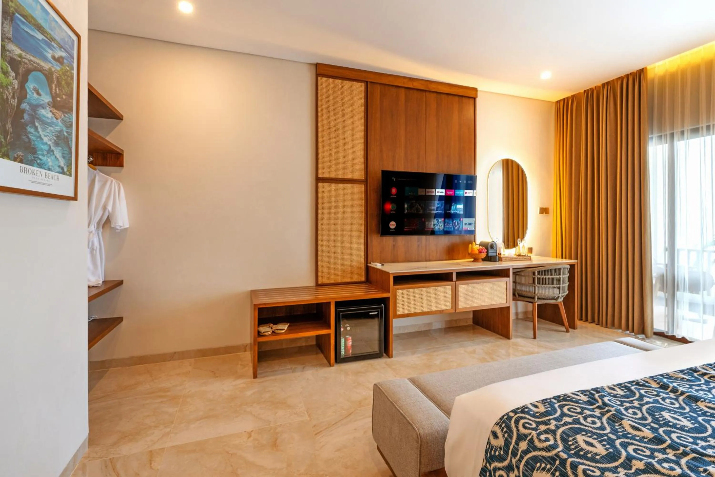 TV and multimedia, Bed in Khamara Beach Resort