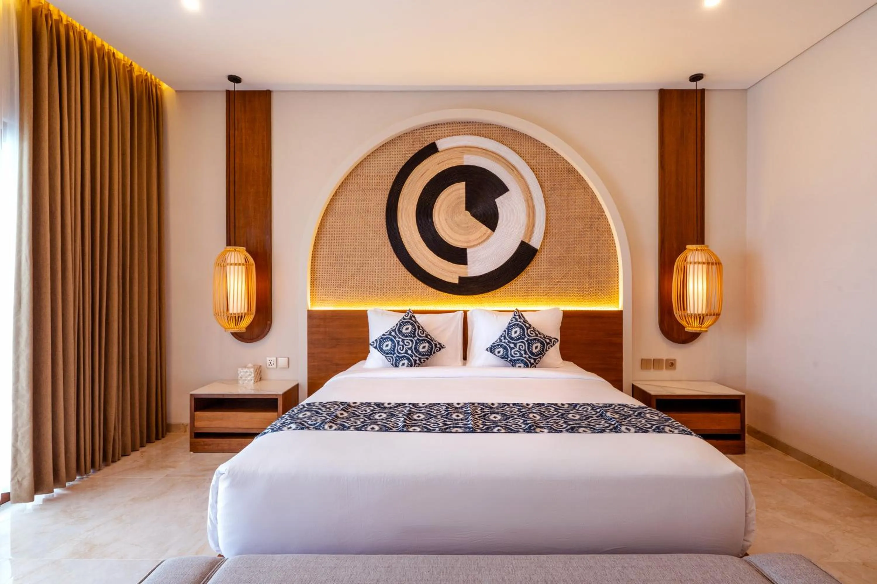 Bed in Khamara Beach Resort