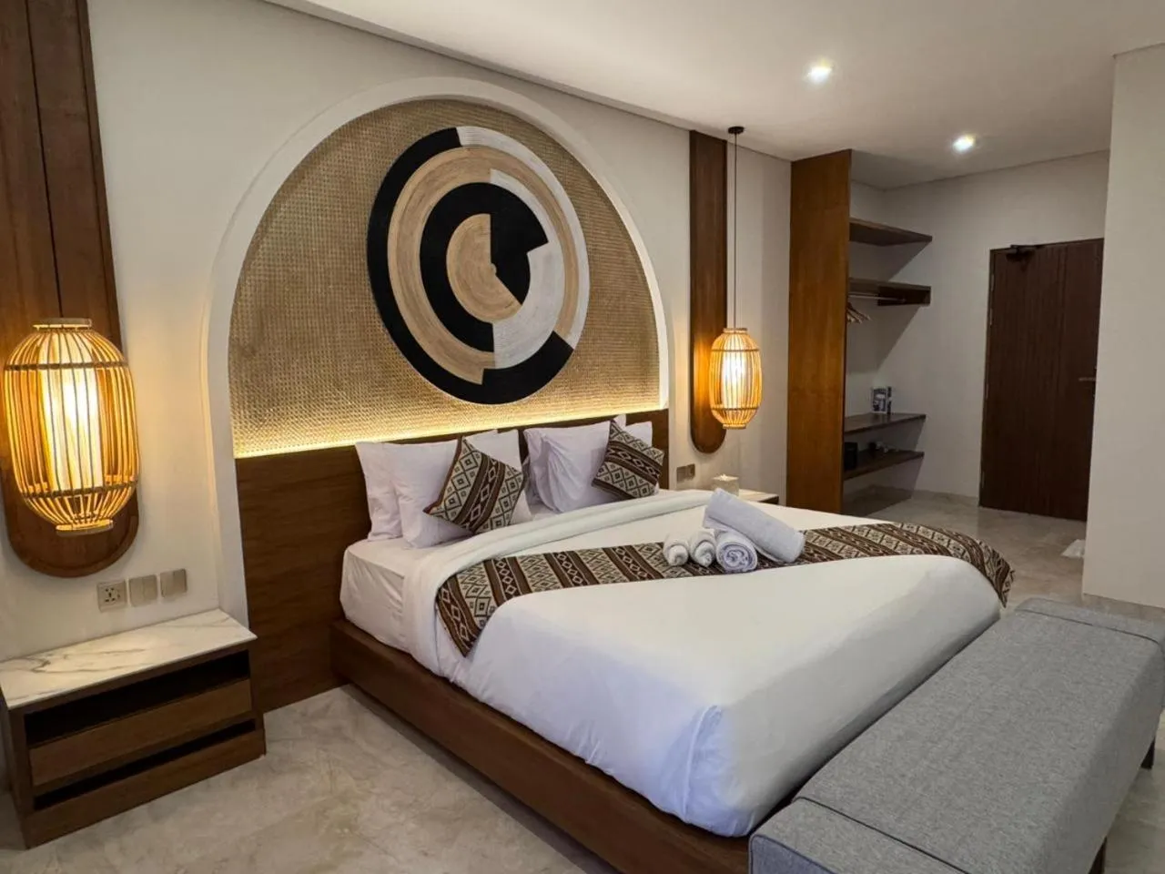 Bed in Khamara Beach Resort