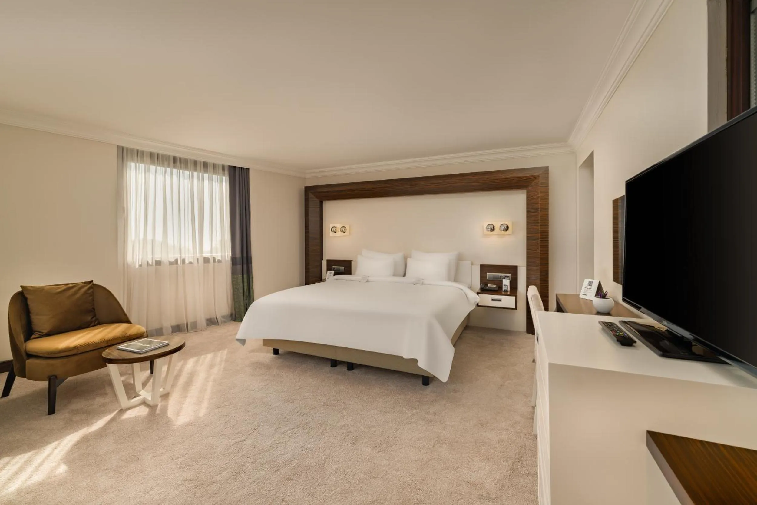 Bedroom, Bed in Rixos Park Belek - The Land Of Legends Access