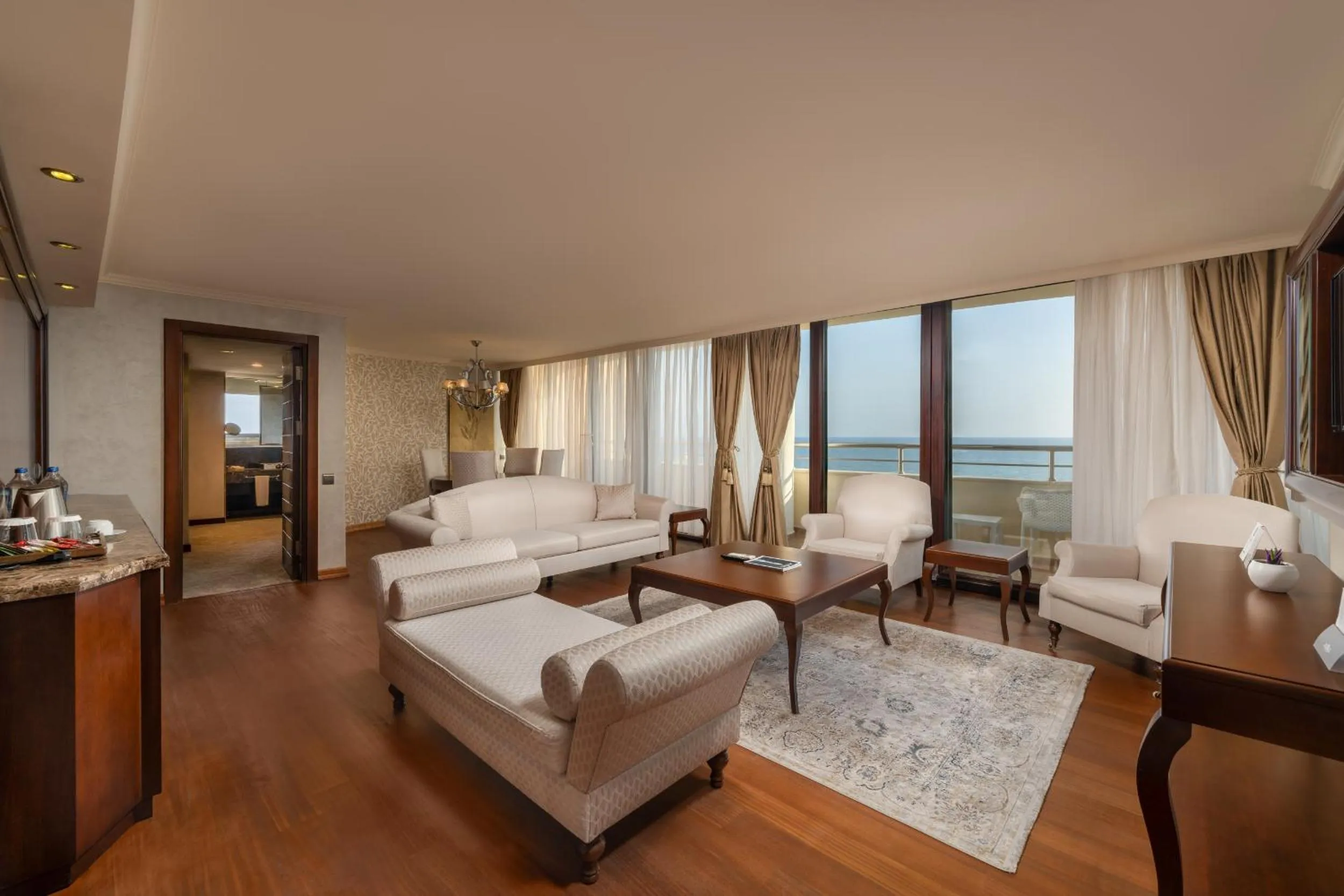 Living room, Bed in Rixos Park Belek - The Land Of Legends Access