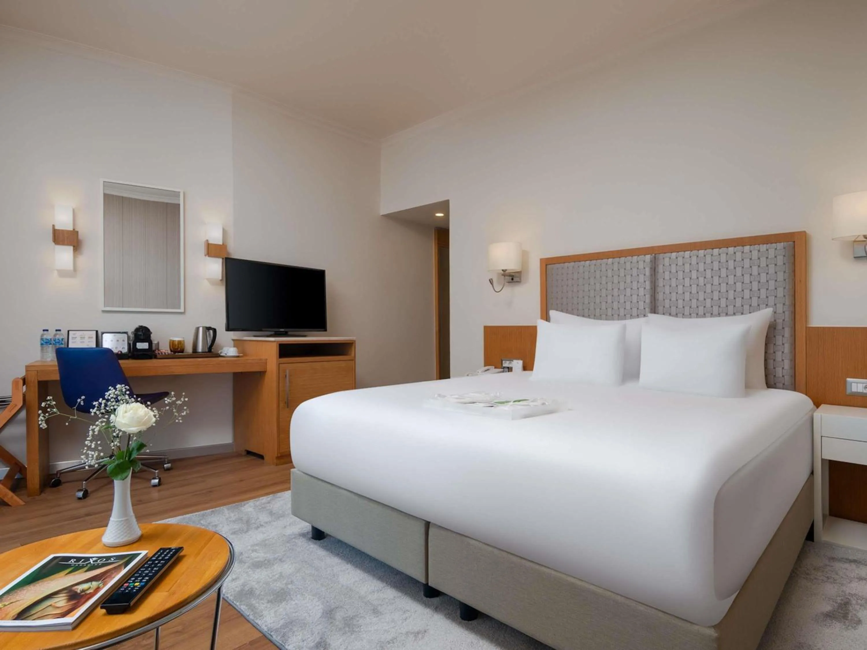 Bedroom, Bed in Rixos Park Belek - The Land Of Legends Access