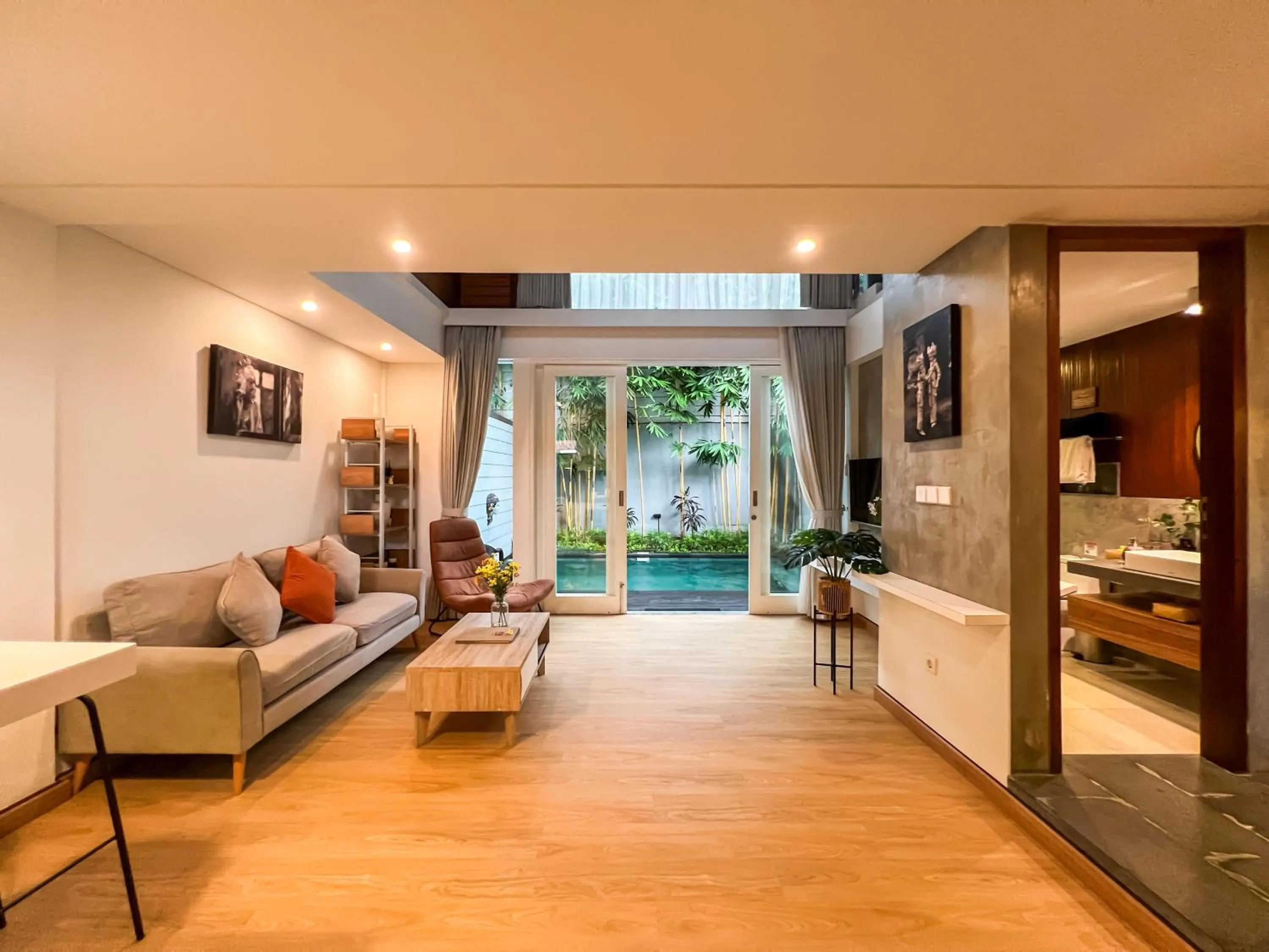 Bed in Kanhara Villas Ubud by GenuineHost