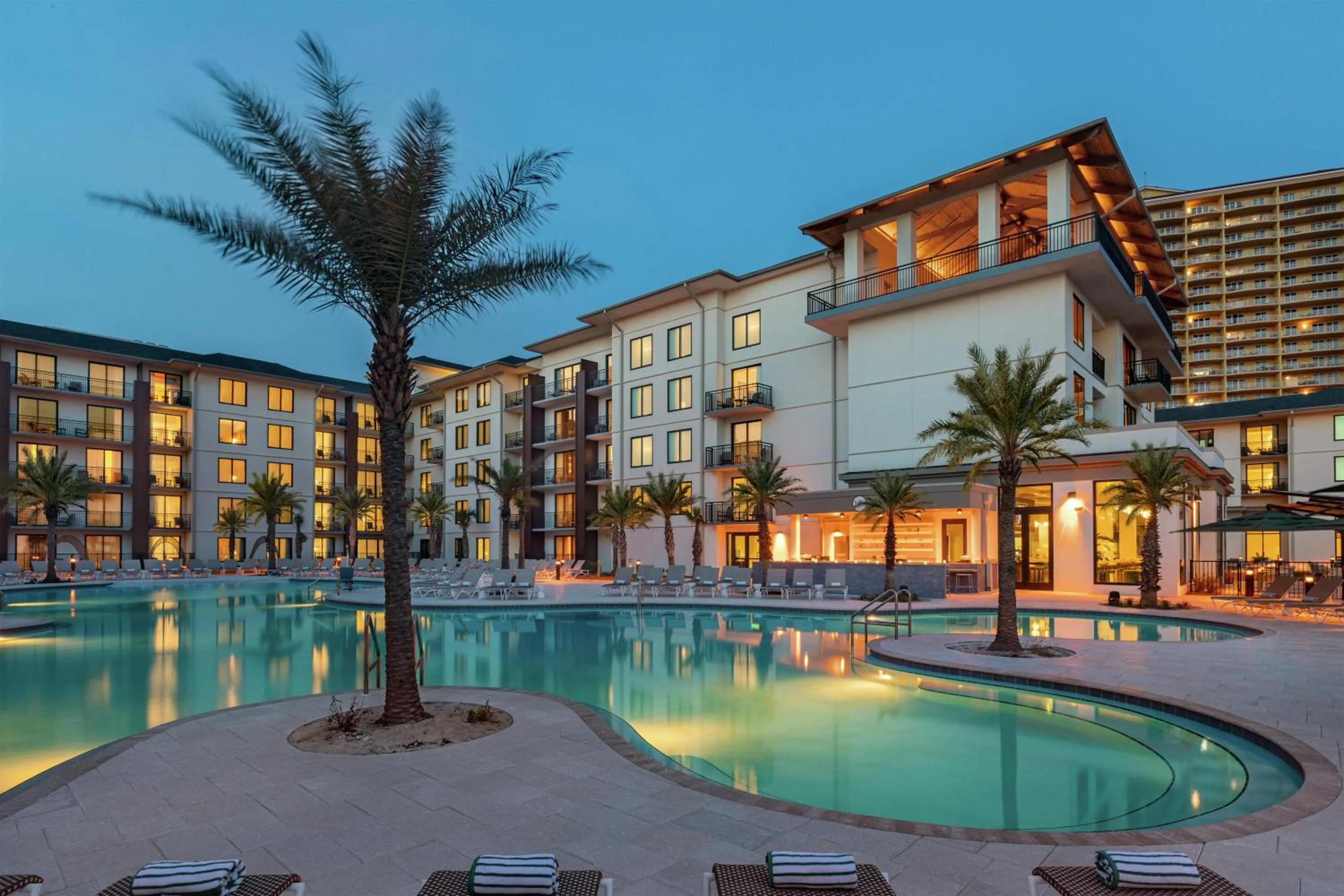 Pool view in Embassy Suites By Hilton Panama City Beach Resort