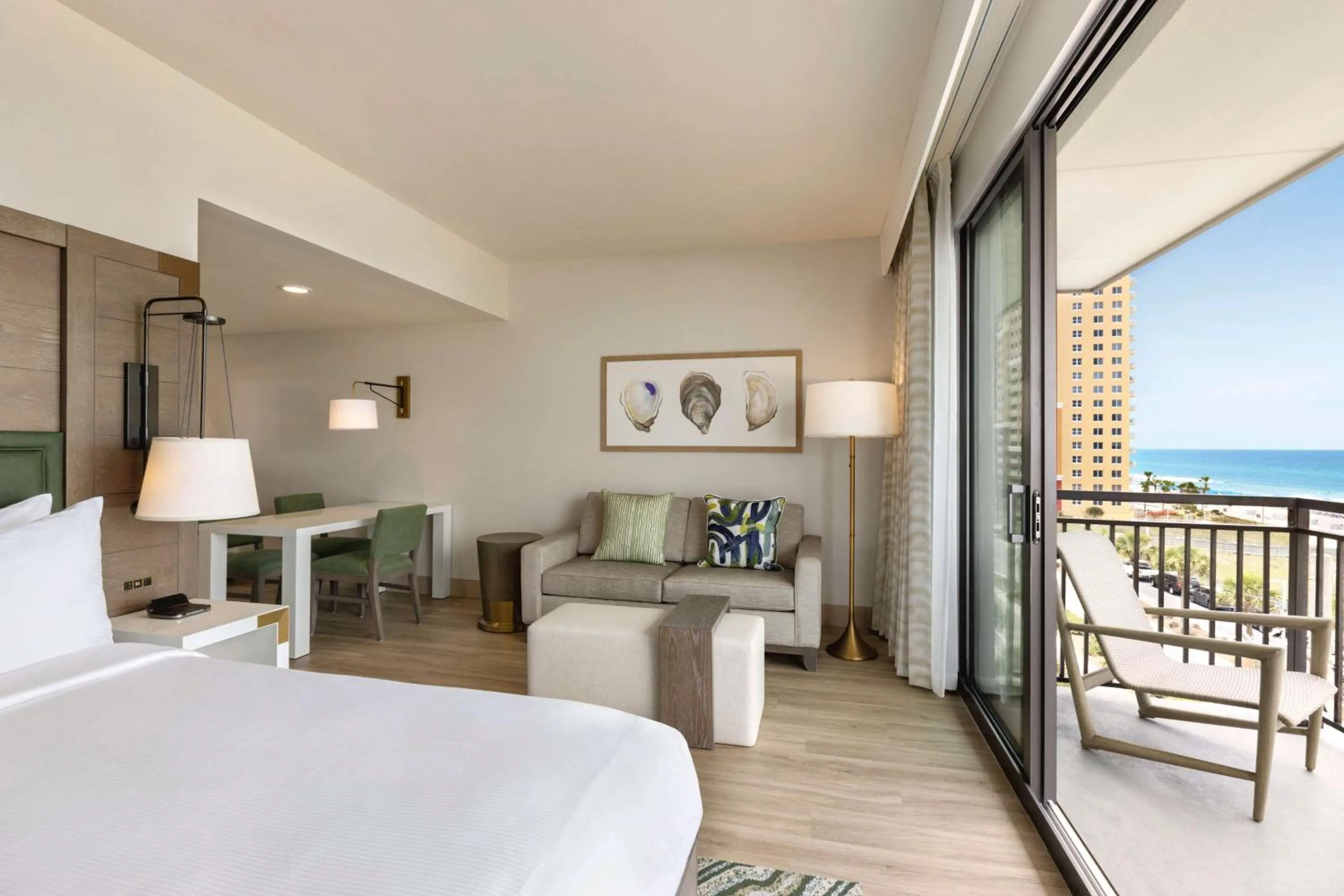 View (from property/room), Bed in Embassy Suites By Hilton Panama City Beach Resort