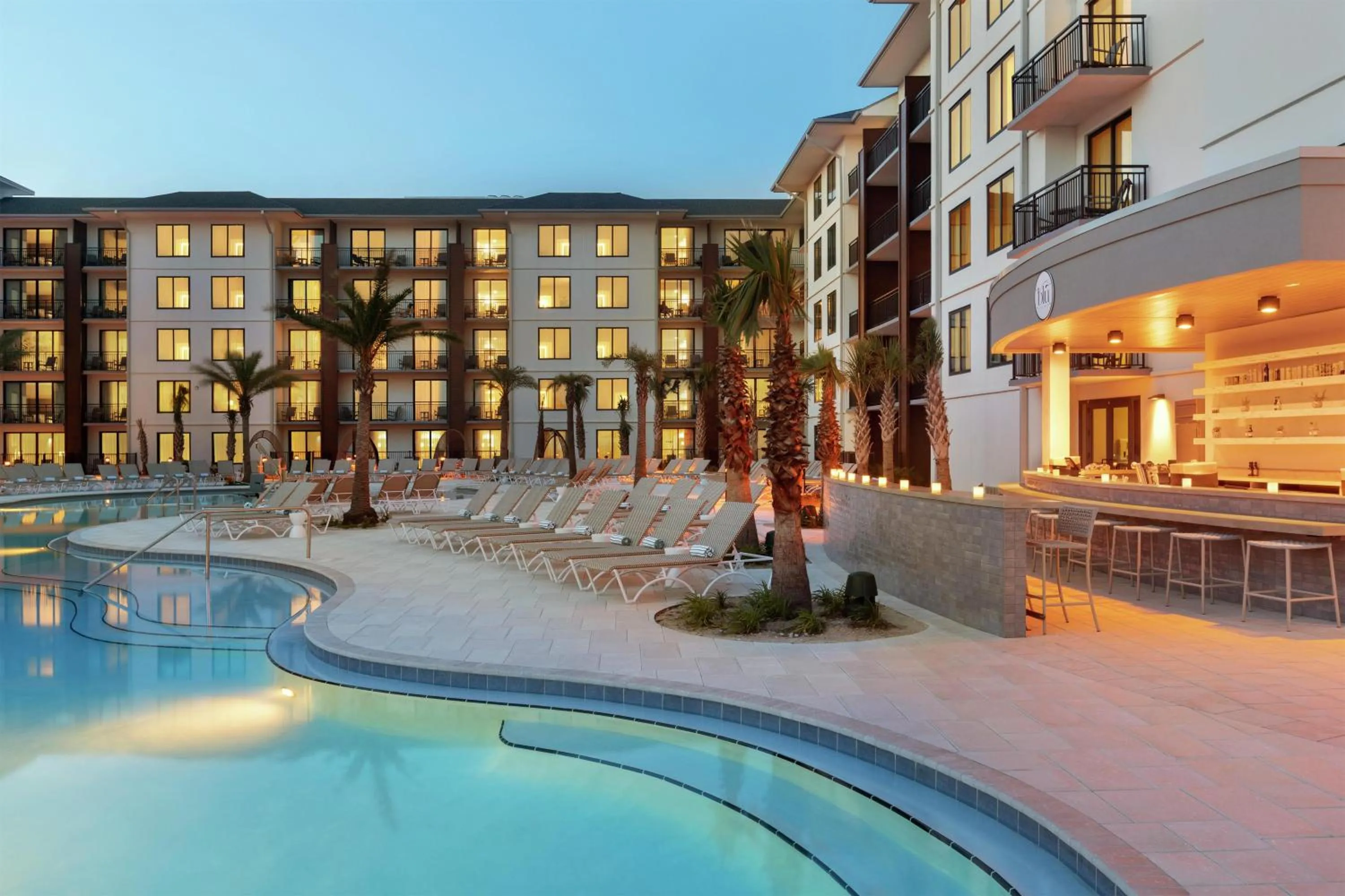 Pool view in Embassy Suites By Hilton Panama City Beach Resort