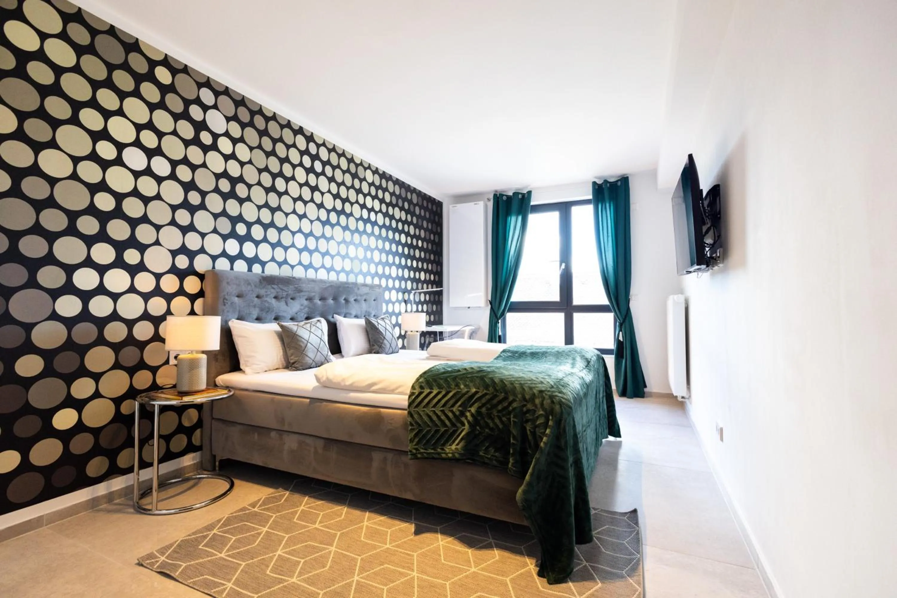 Bedroom, Bed in THE Penthouse at Eco Smart Apartments