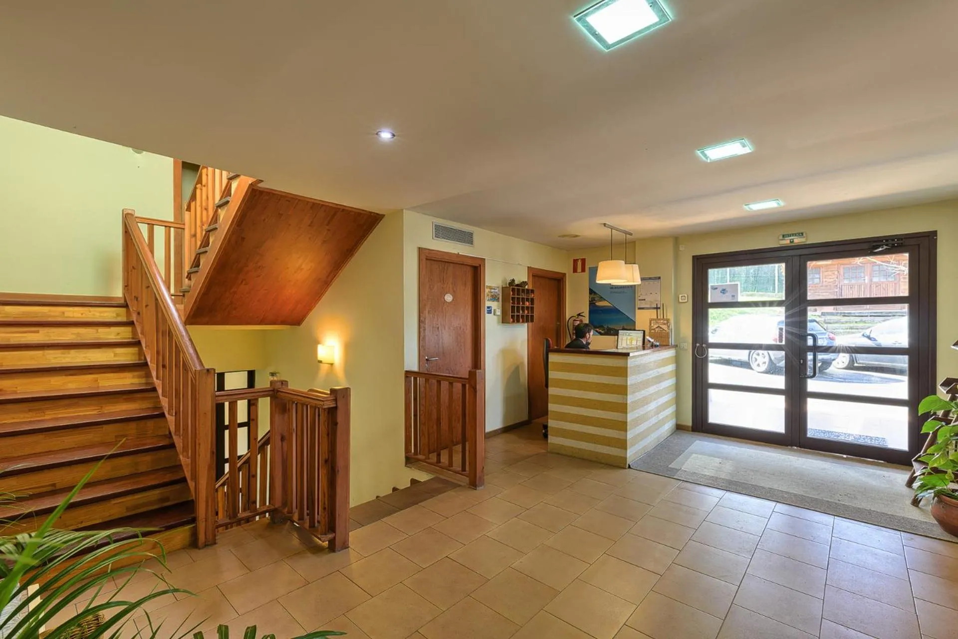 Lobby or reception in Hotel Ibaigune