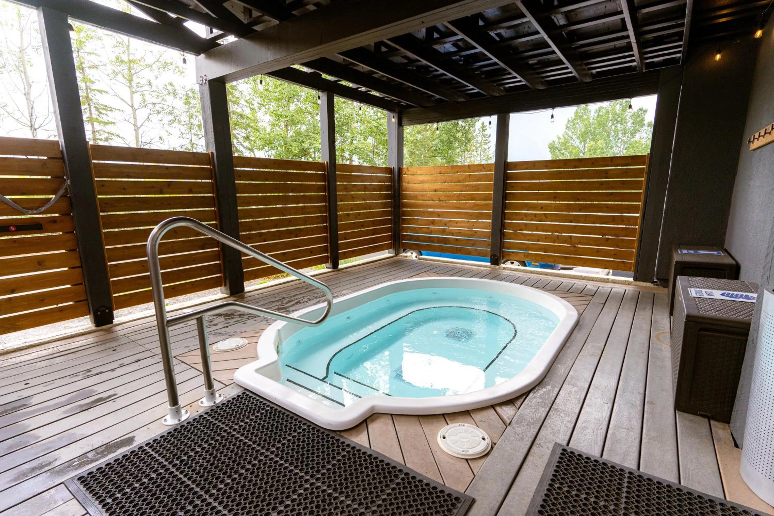 Hot Tub in Everwild Canmore Hotel