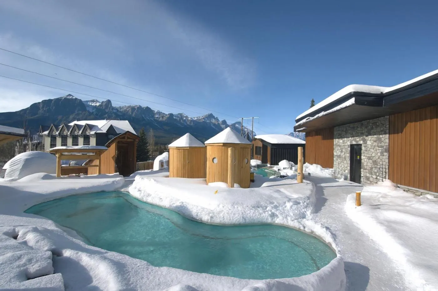 Swimming pool in Everwild Canmore Hotel