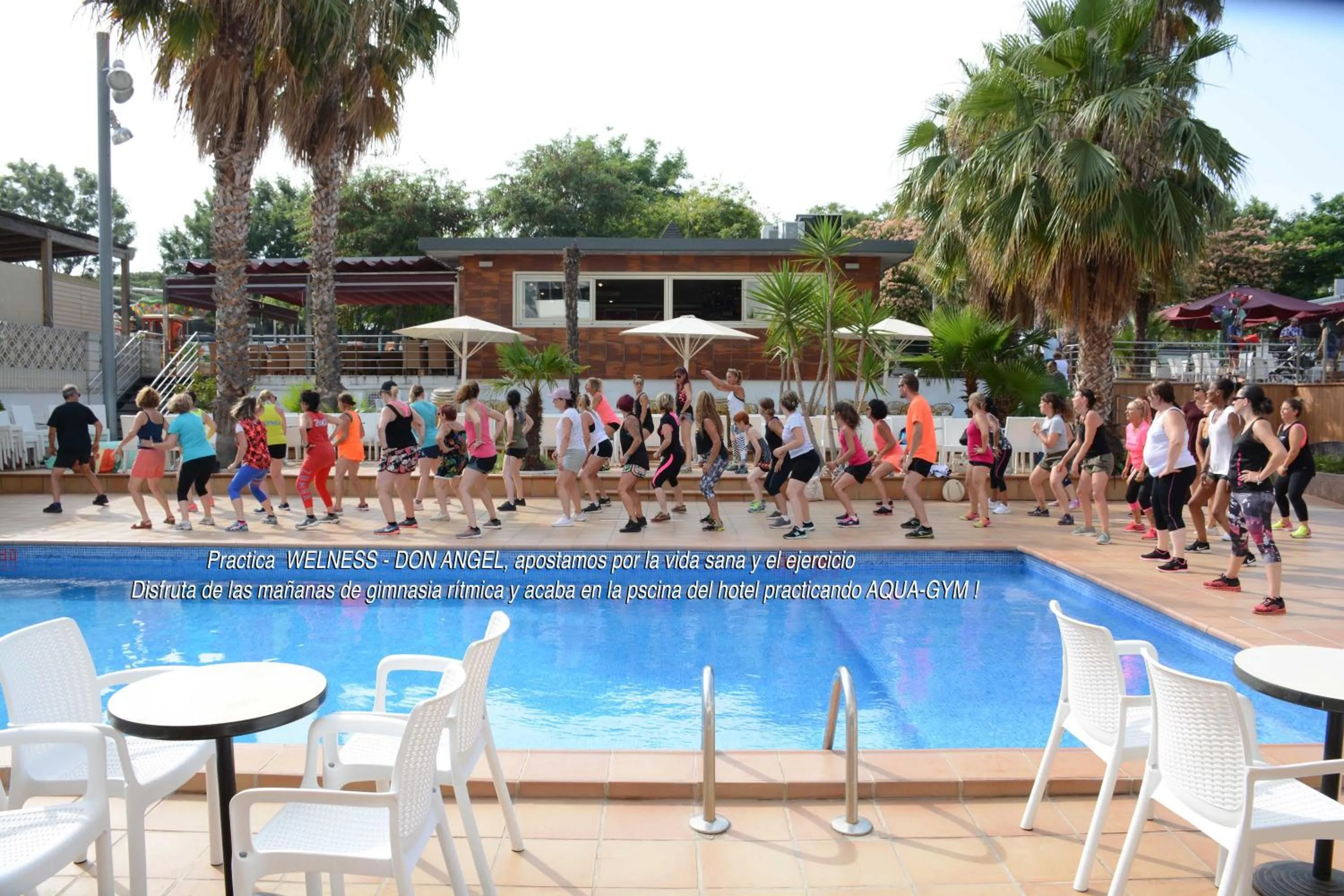 Pool view in Don Angel & SPA & Padel- Adults Recommended