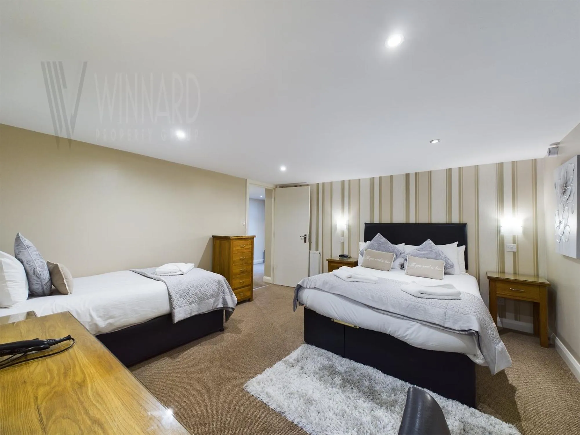 Bedroom, Bed in The Beach House, Luxury Apartments