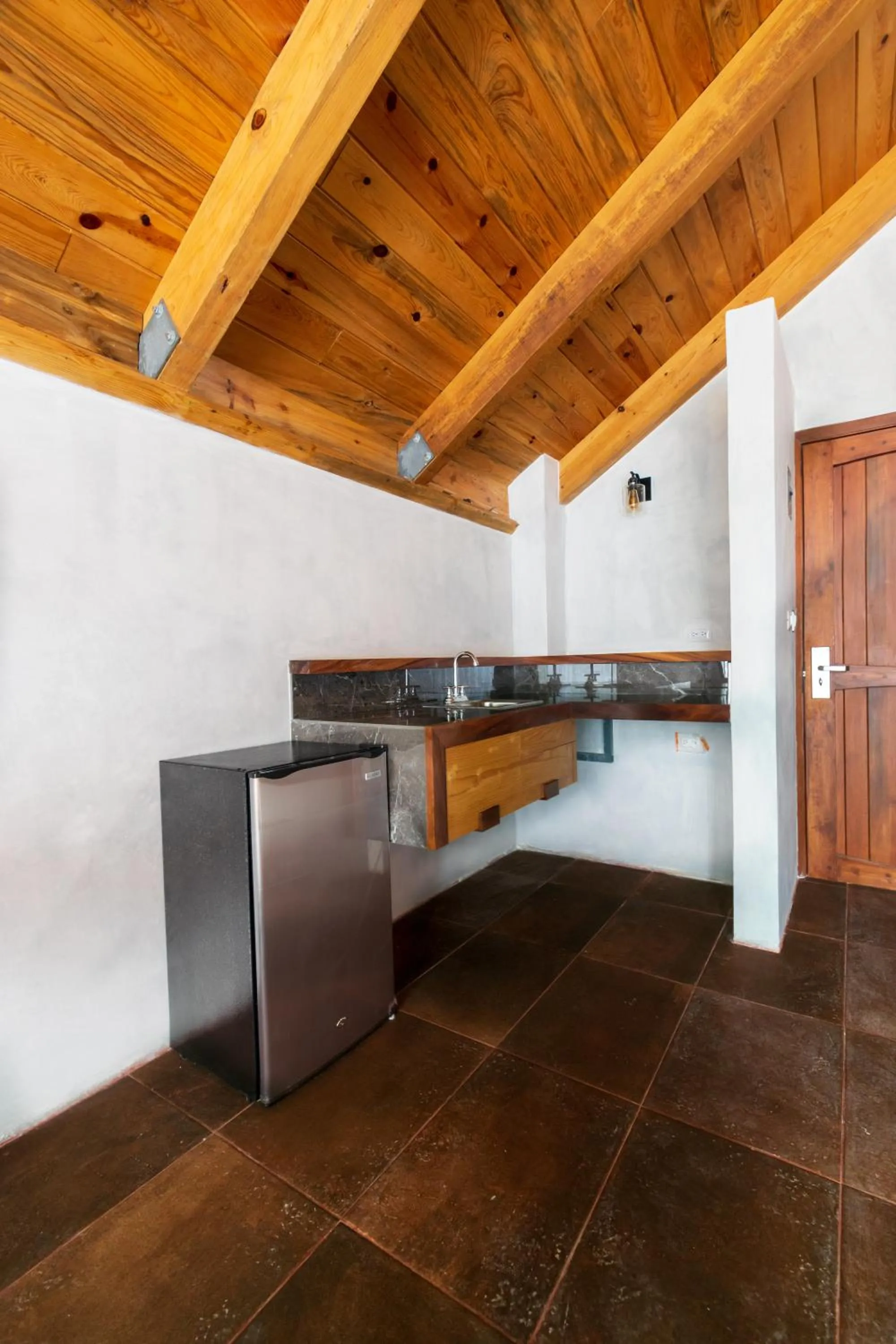 Kitchen or kitchenette in Hotel Balcón del Parque