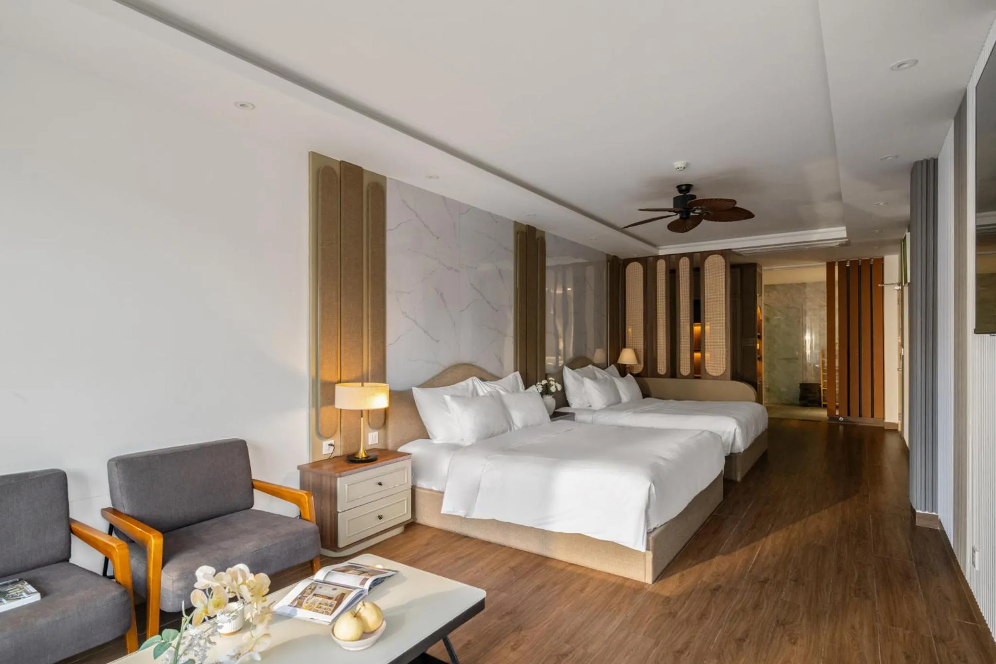 Bed in Payon Dalat Villa