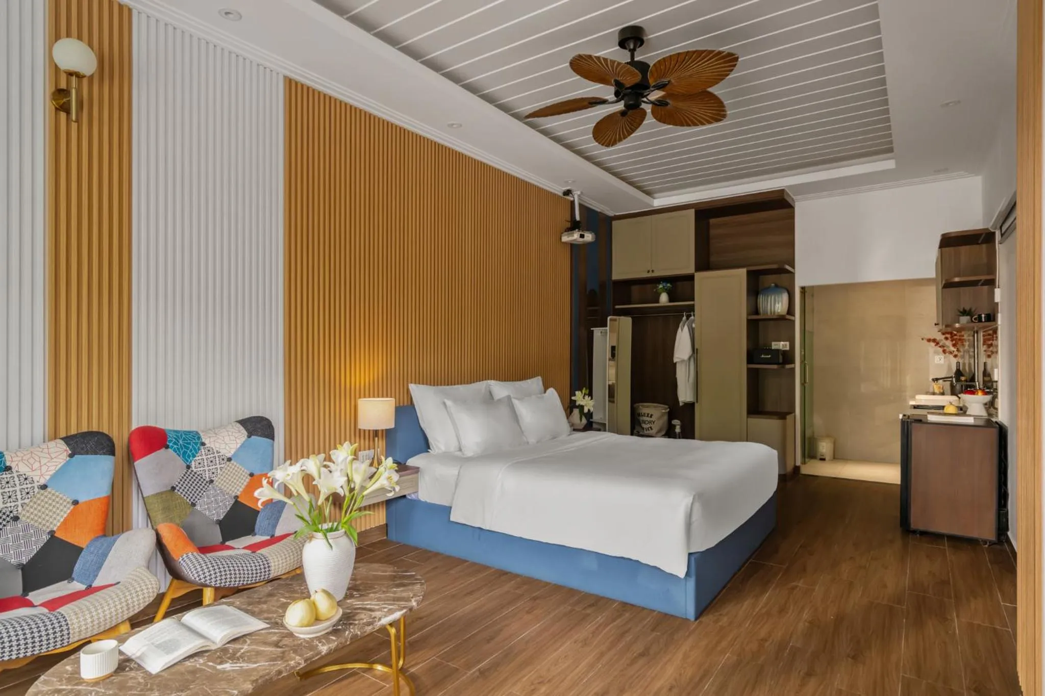 Bed in Payon Dalat Villa