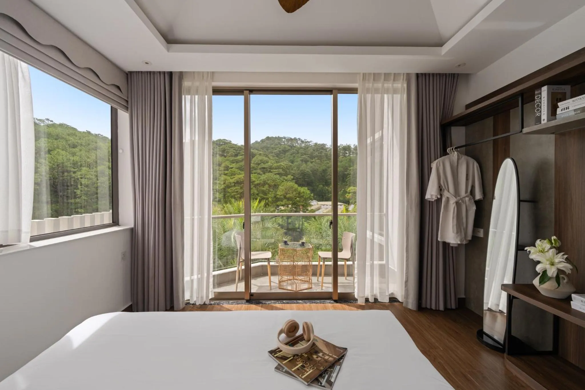 Bed in Payon Dalat Villa