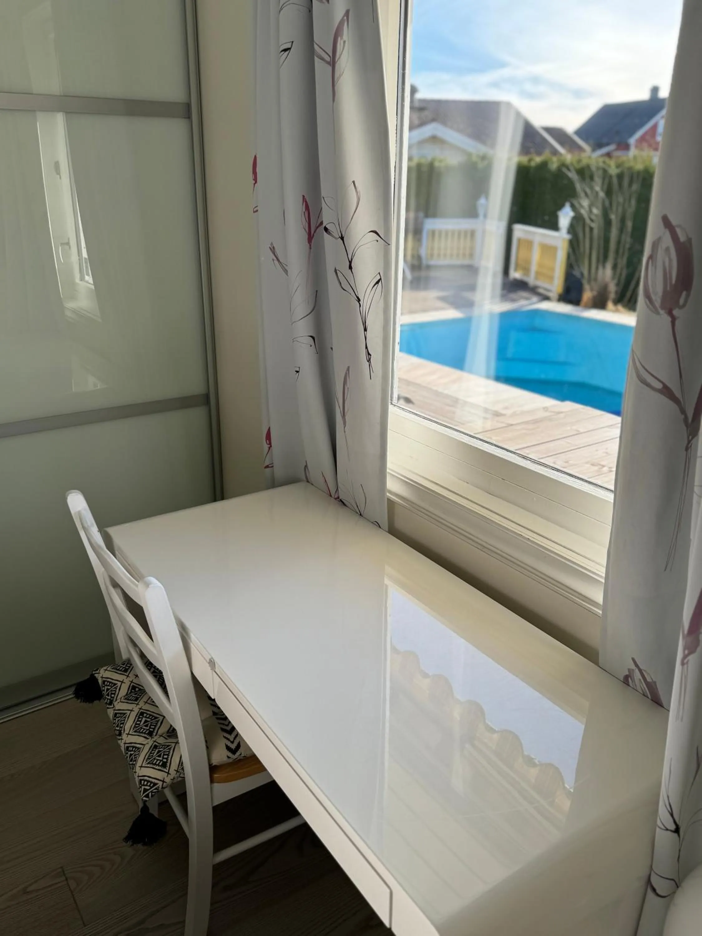 Garden view in Just Like Home Bed & Spa - free private parking