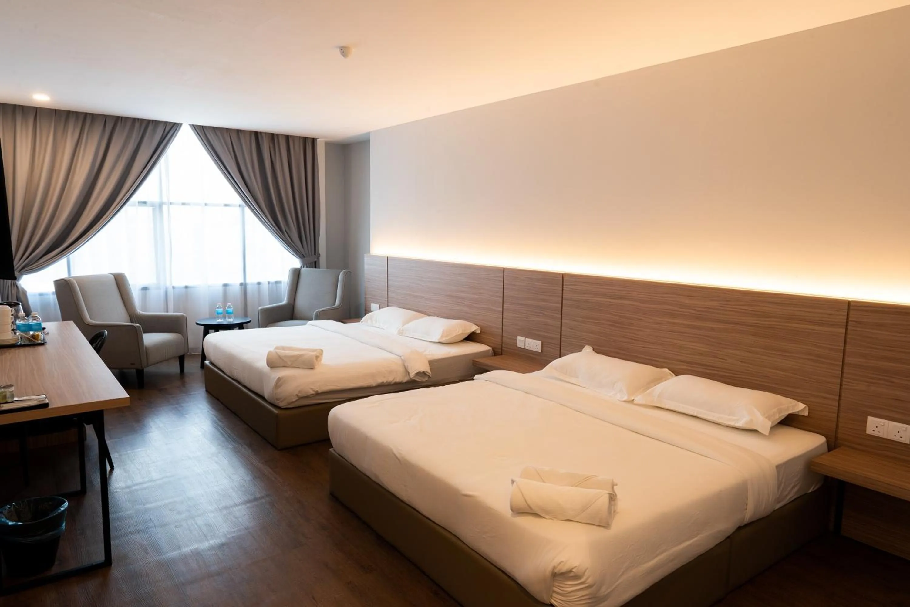 Bed in RM Hotel Muar