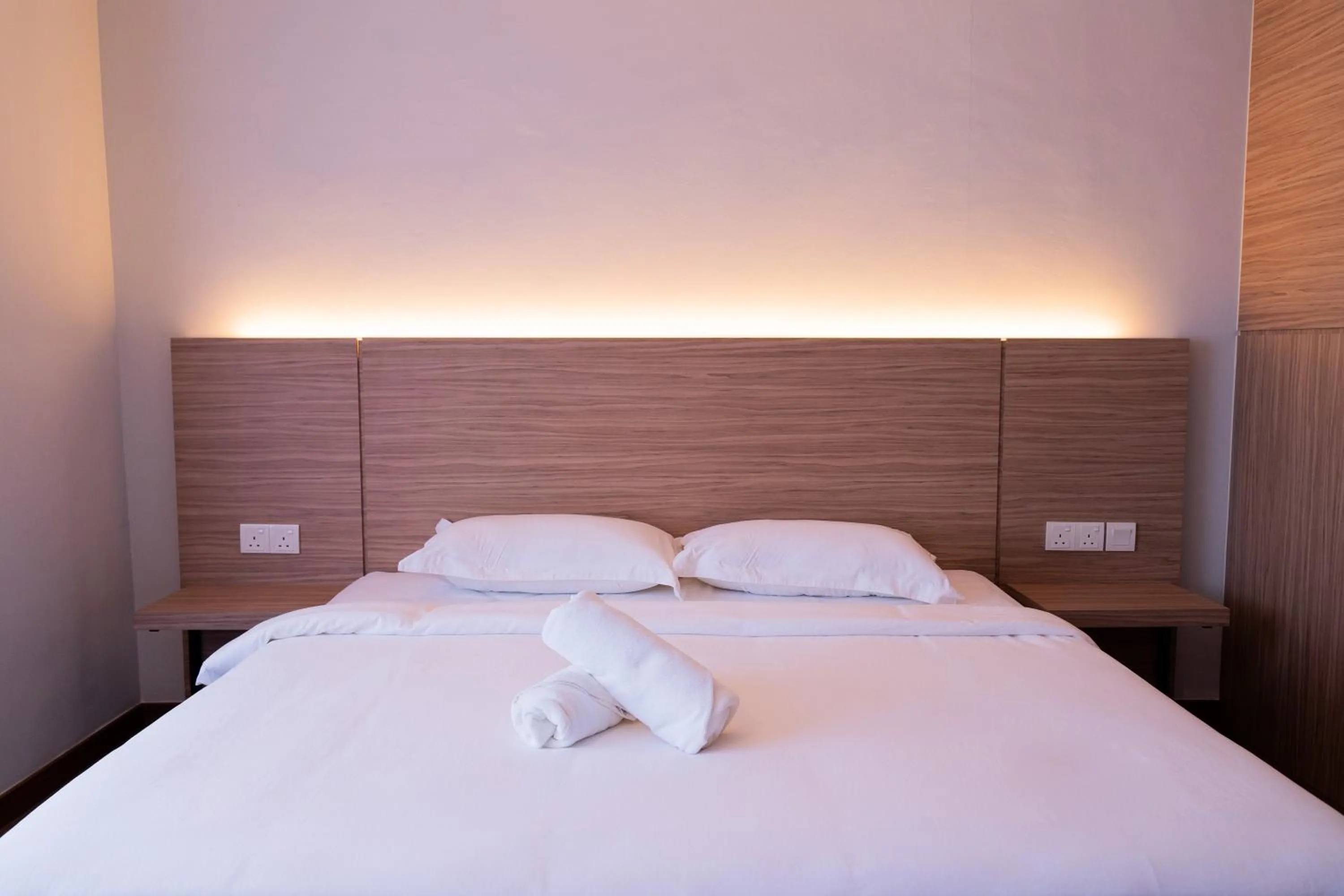 Bed in RM Hotel Muar