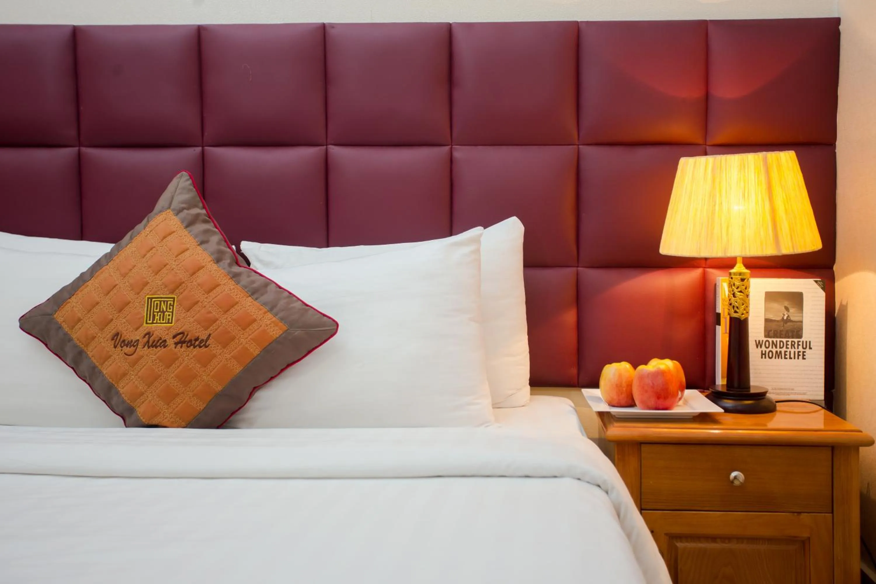 Bed in Vong Xua Boutique Hotel