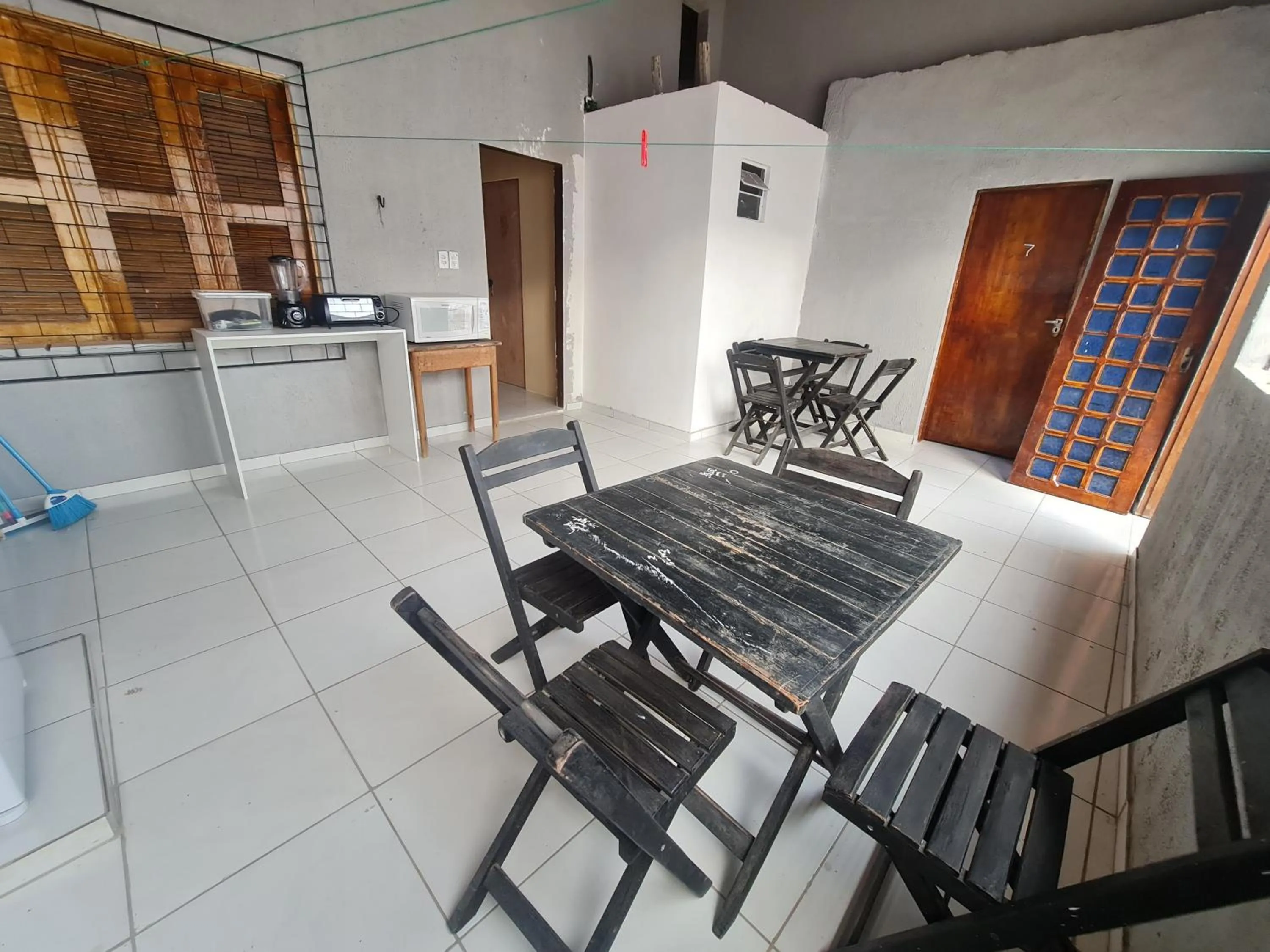 Kitchen or kitchenette in Pousada Meireles Praia