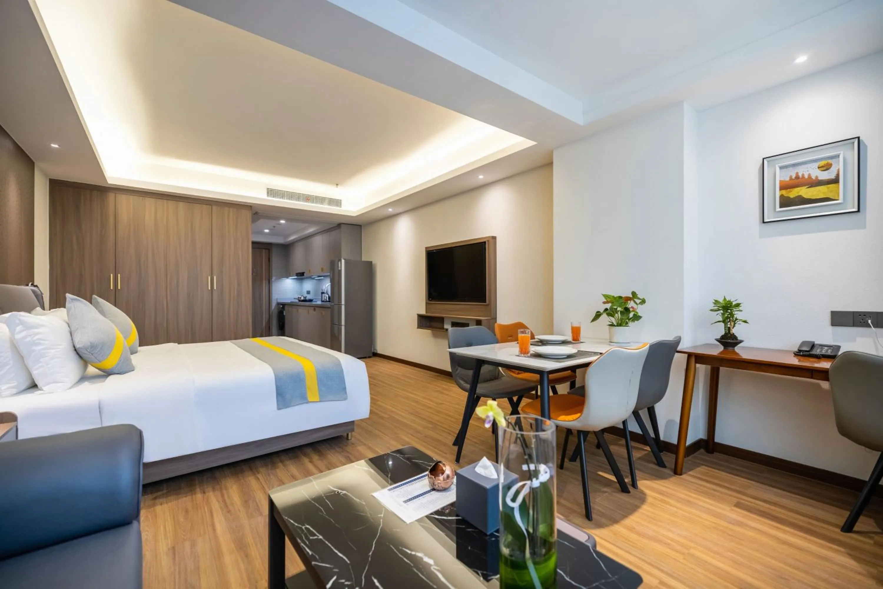 Bed in Citadines Zhengda Mall Hefei