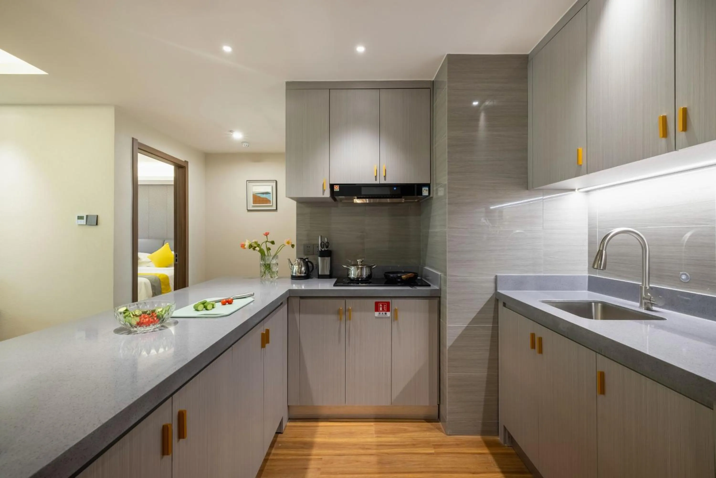 Kitchen or kitchenette in Citadines Zhengda Mall Hefei