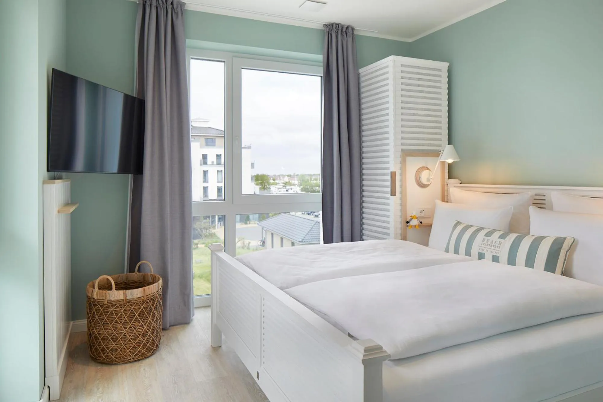 Bedroom, Bed in Beach Apartments Büsum