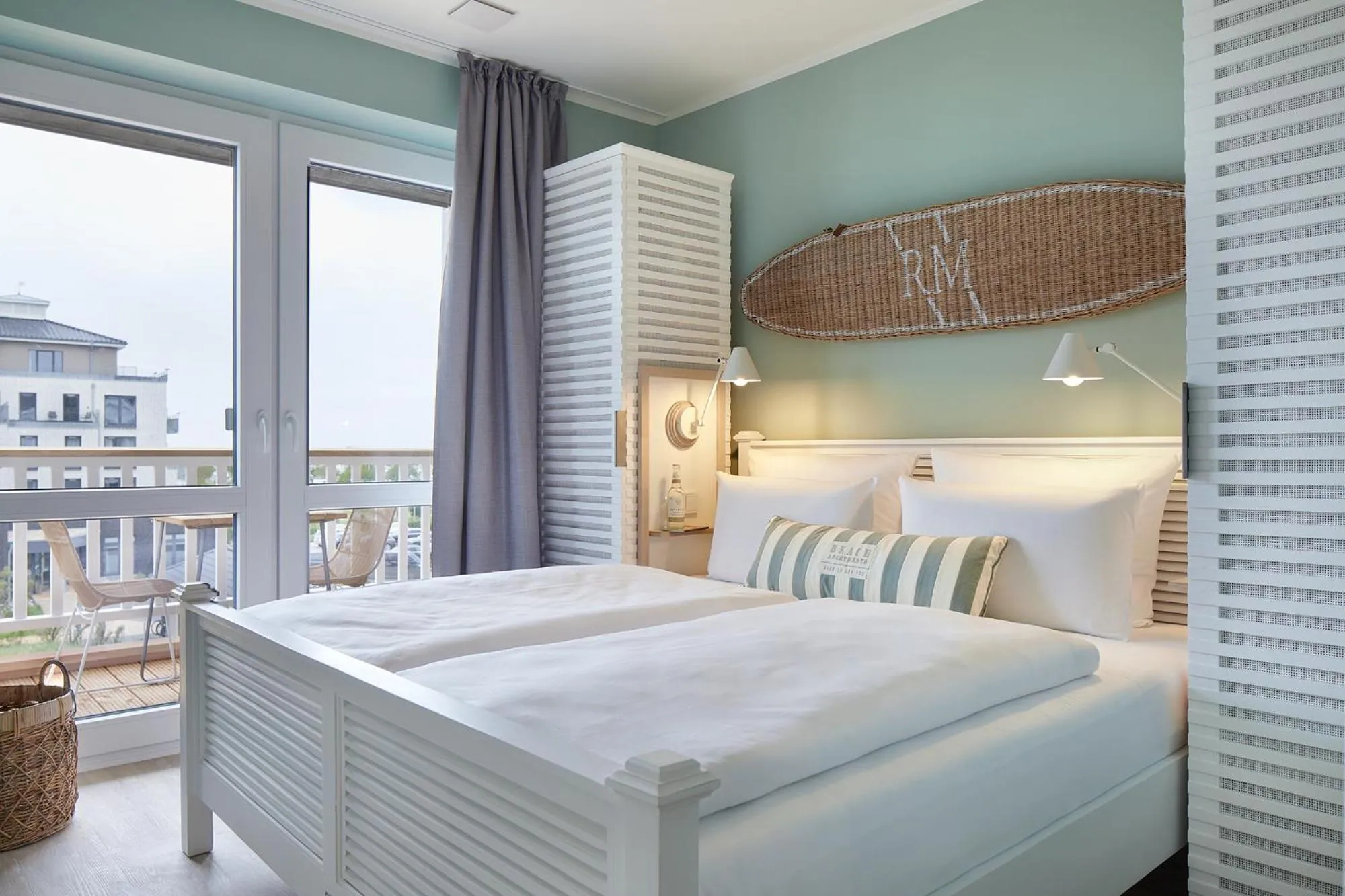 Bedroom, Bed in Beach Apartments Büsum