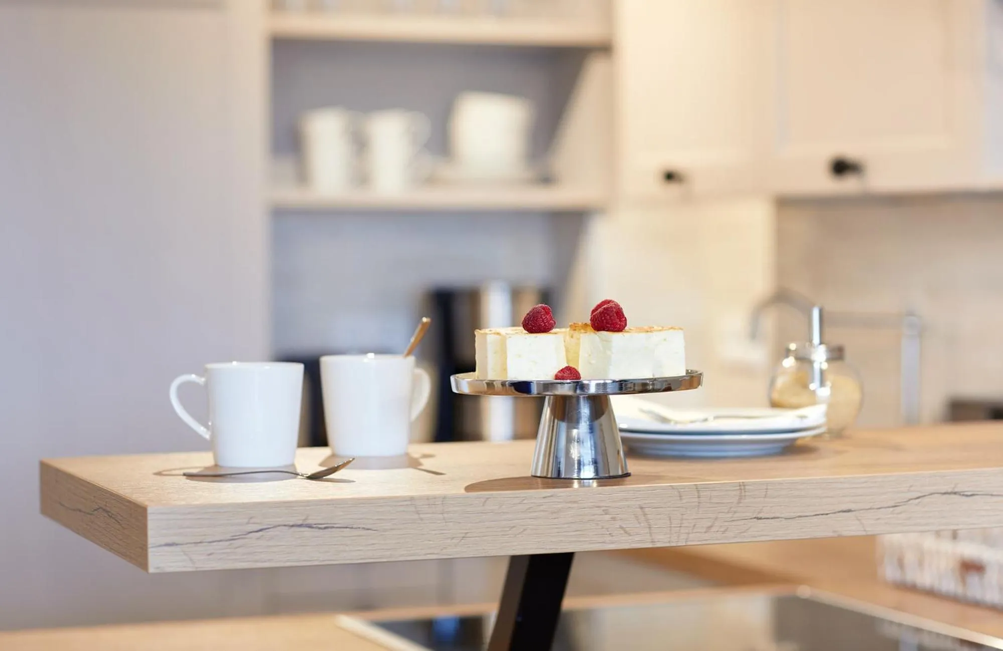 kitchen in Beach Apartments Büsum