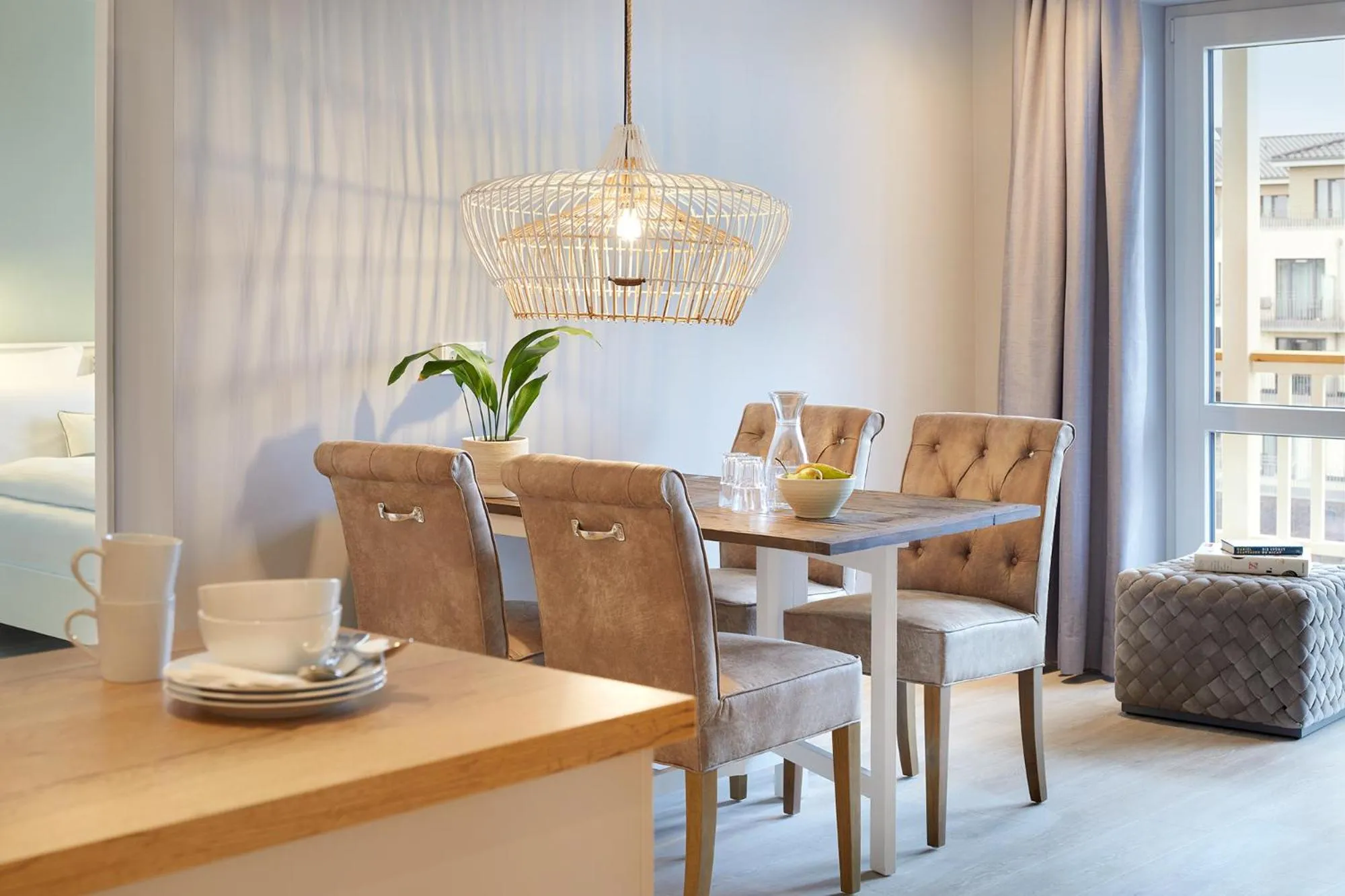 Dining area in Beach Apartments Büsum