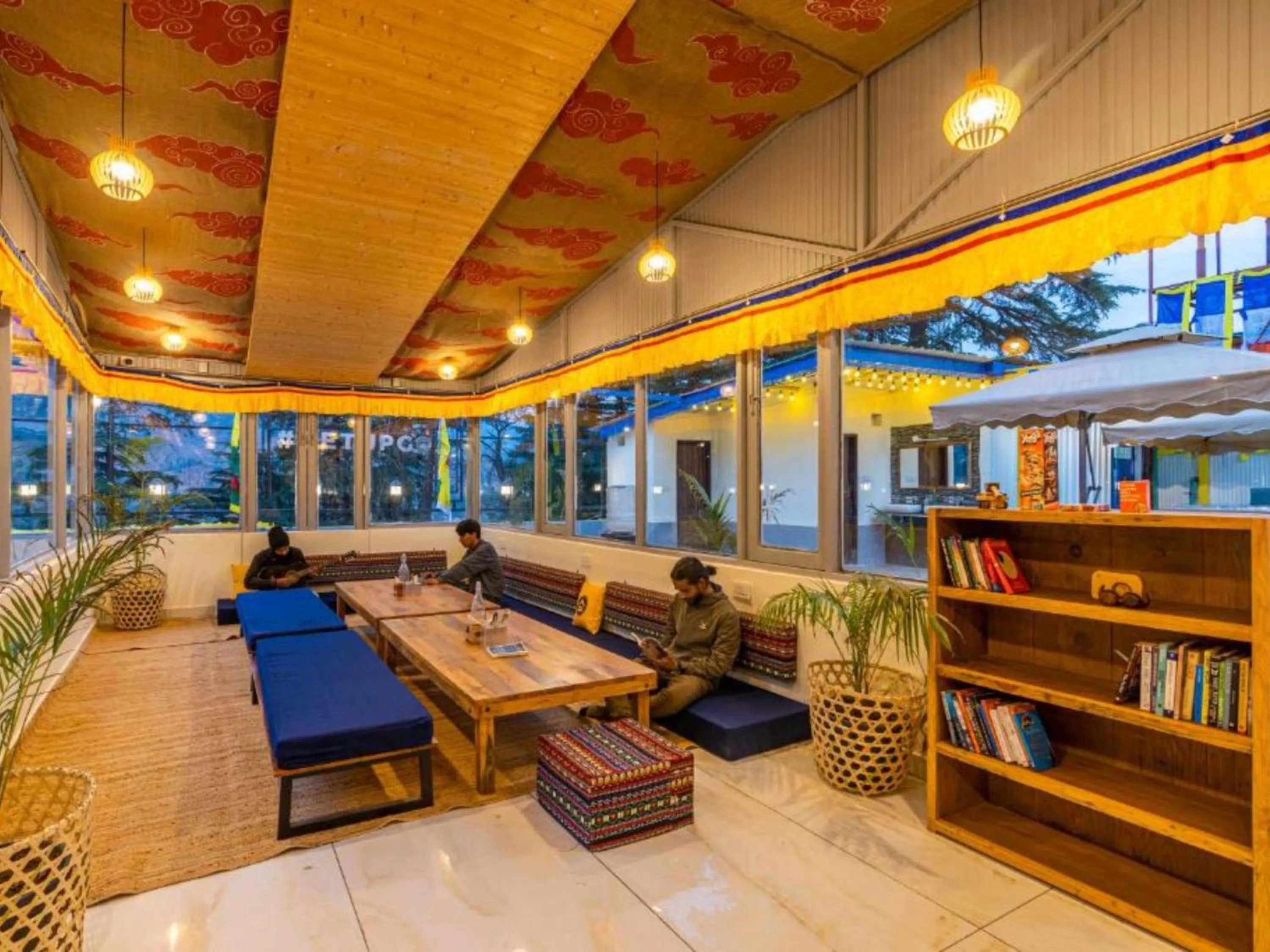 Library in The Hosteller Mcleodganj, Mall Road