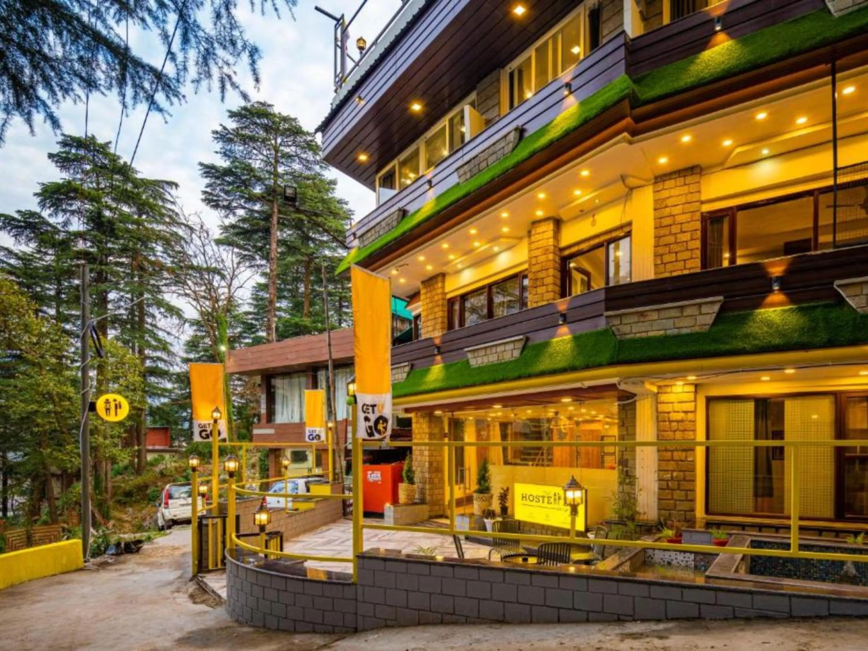 Property building in The Hosteller Mcleodganj, Mall Road