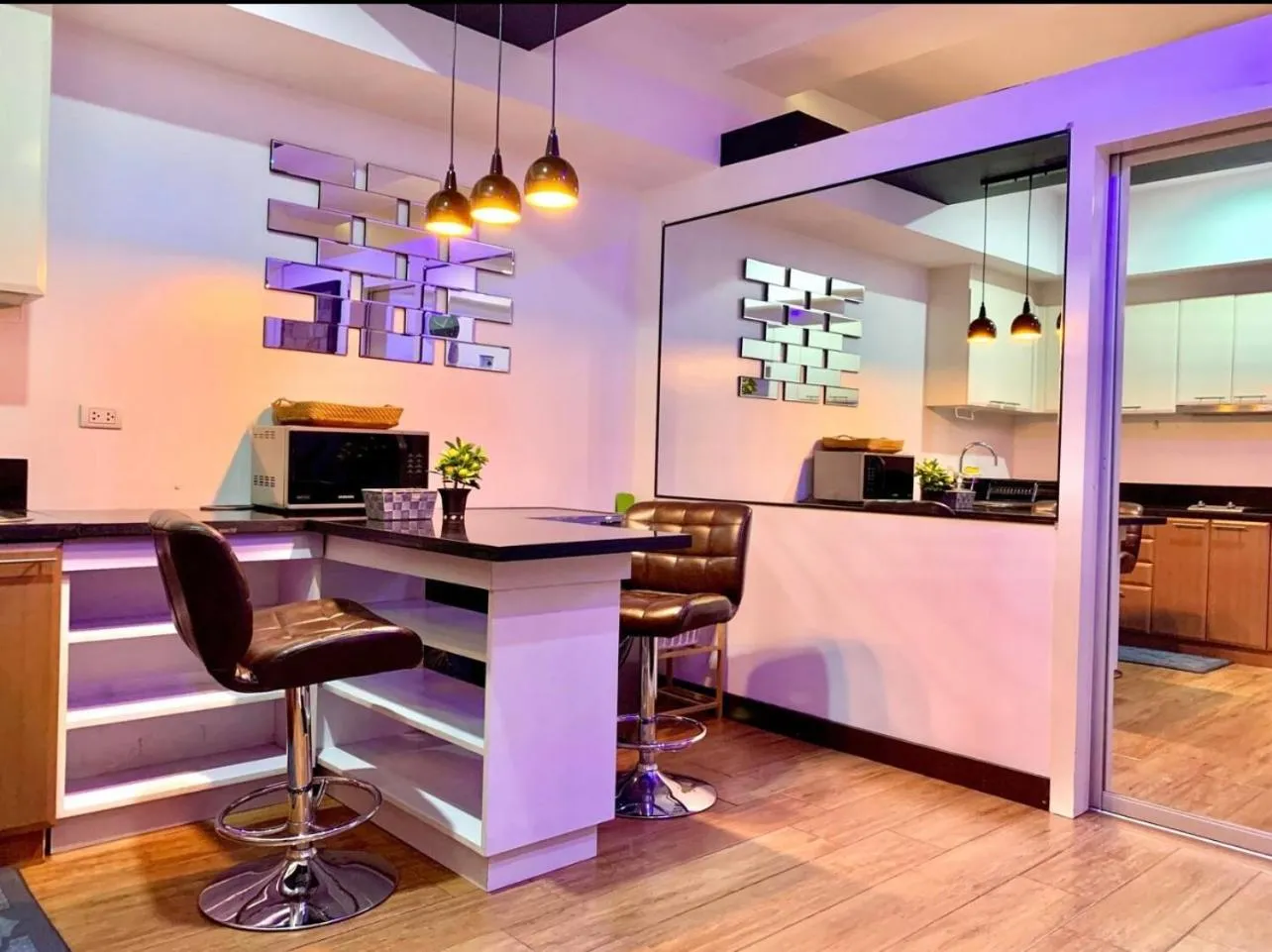 Seating area in Luxury 1BR Unit with Pool at Venice Luxury Residences, Tower Domenico, McKinley Hill, Taguig City