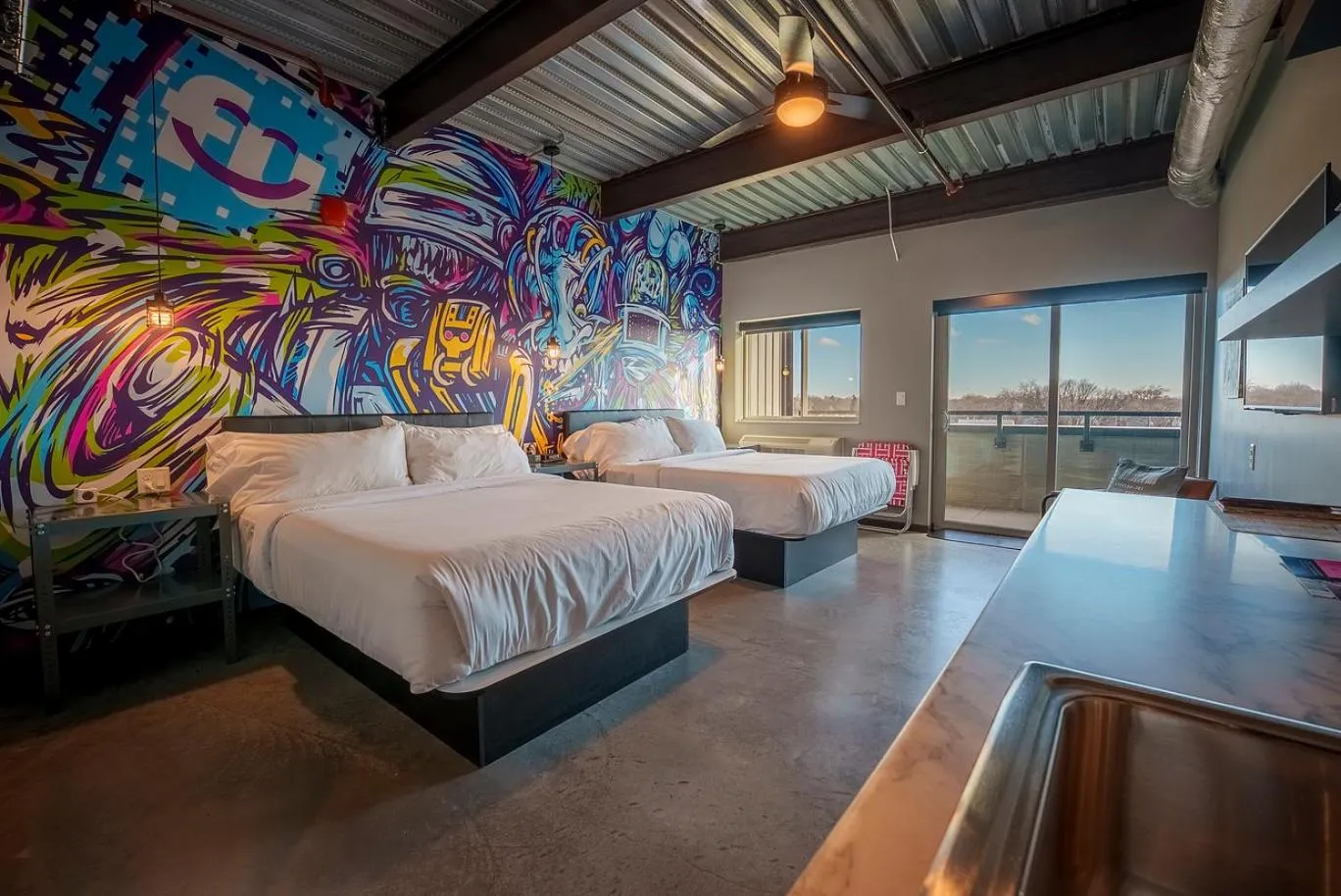 Bed in Brewhalla Hotel