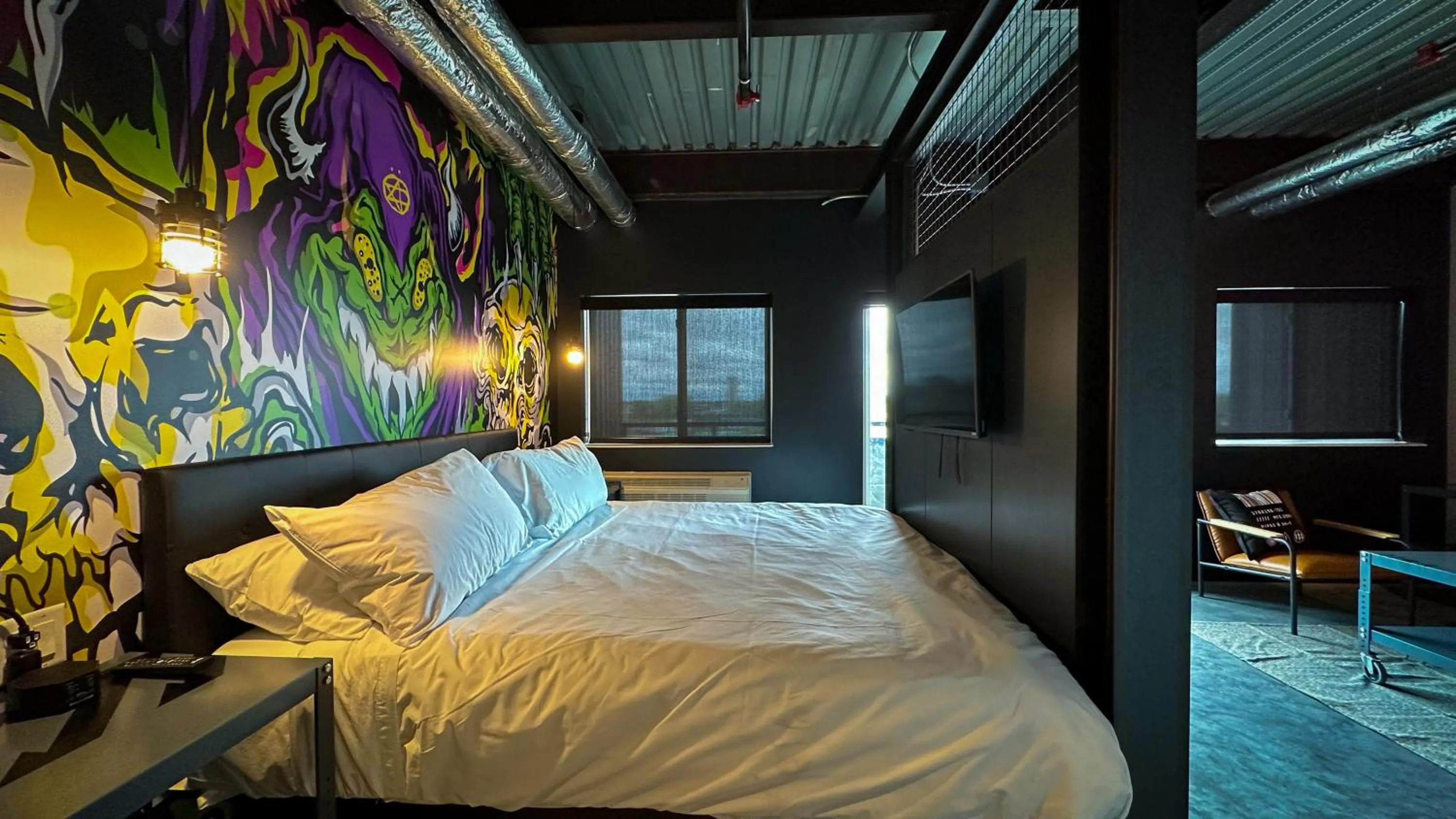 Bed in Brewhalla Hotel