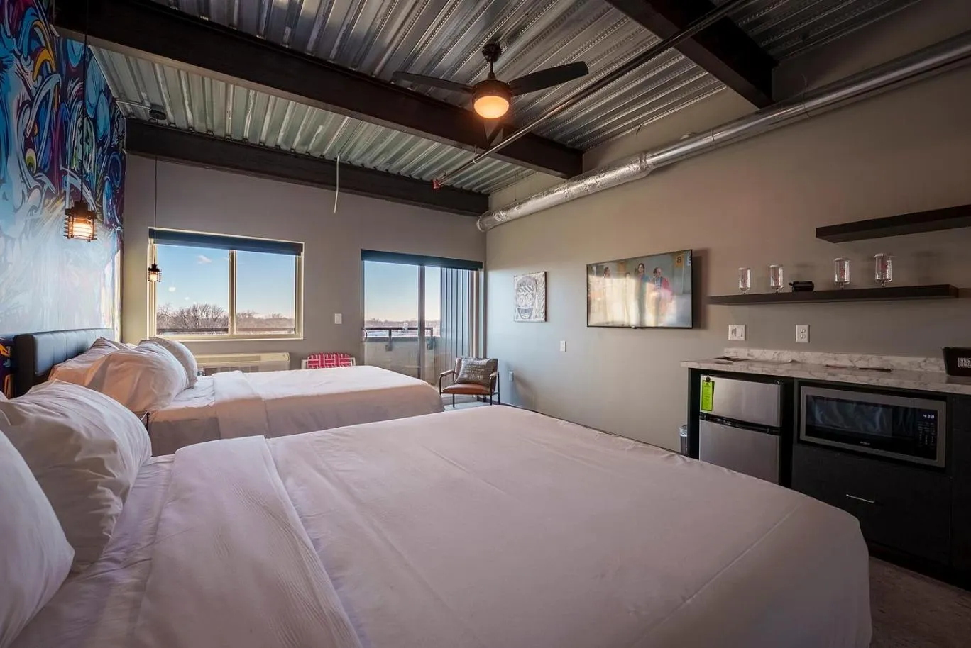 Bed in Brewhalla Hotel