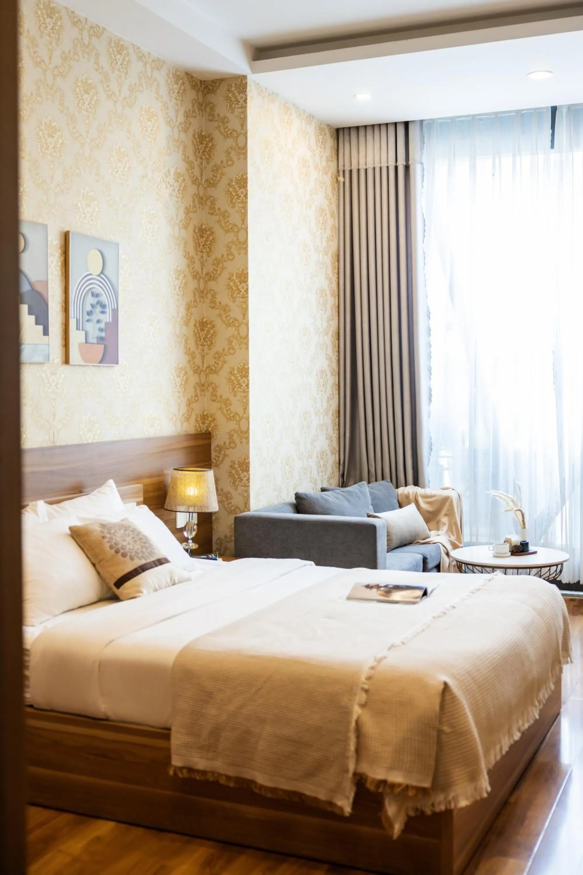 Bed in TTR Vincent Hotel