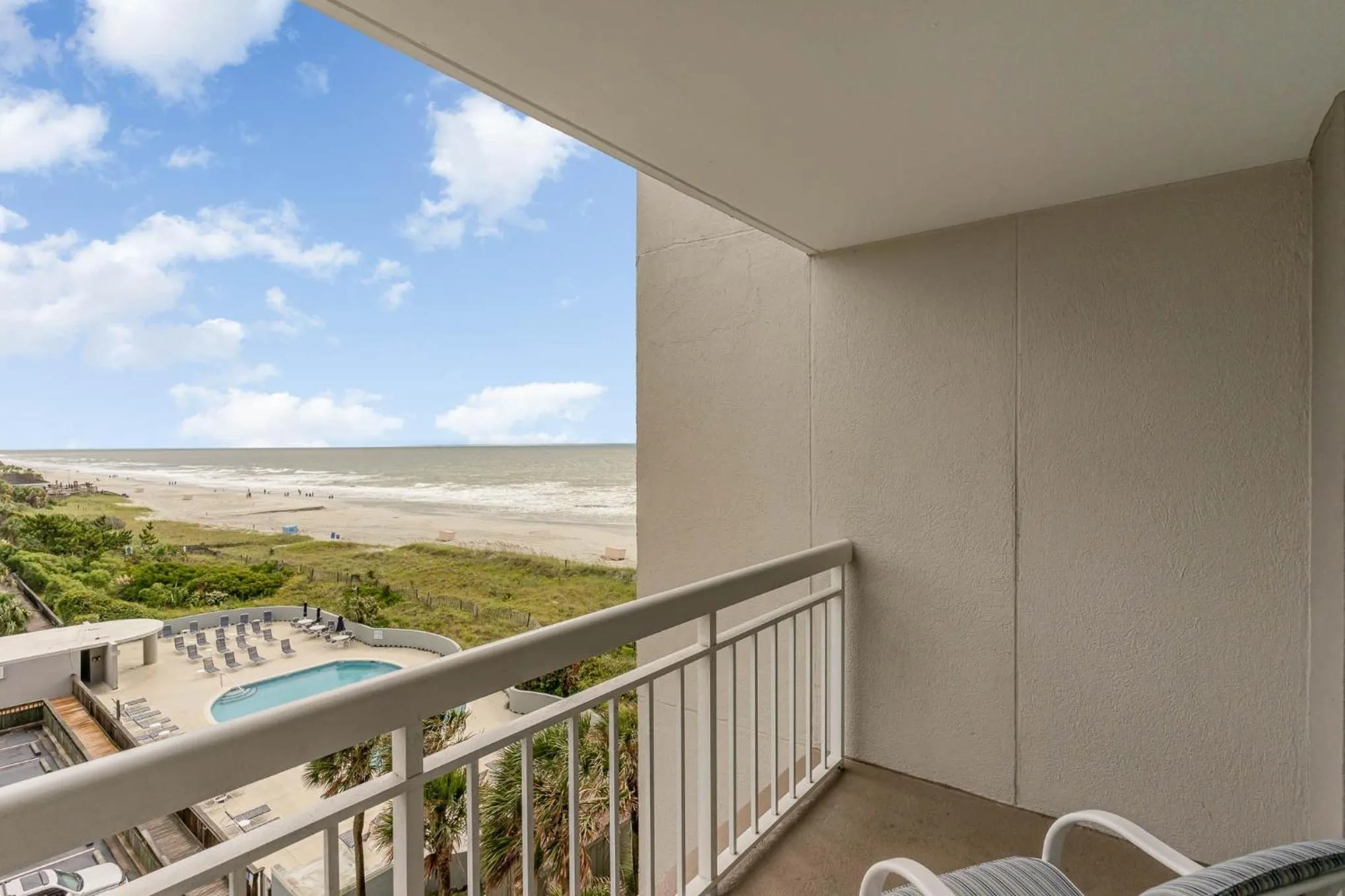 Balcony/Terrace in Gorgeously remodeled 2 bedroom ocean front unit - 509 South Hampton condo
